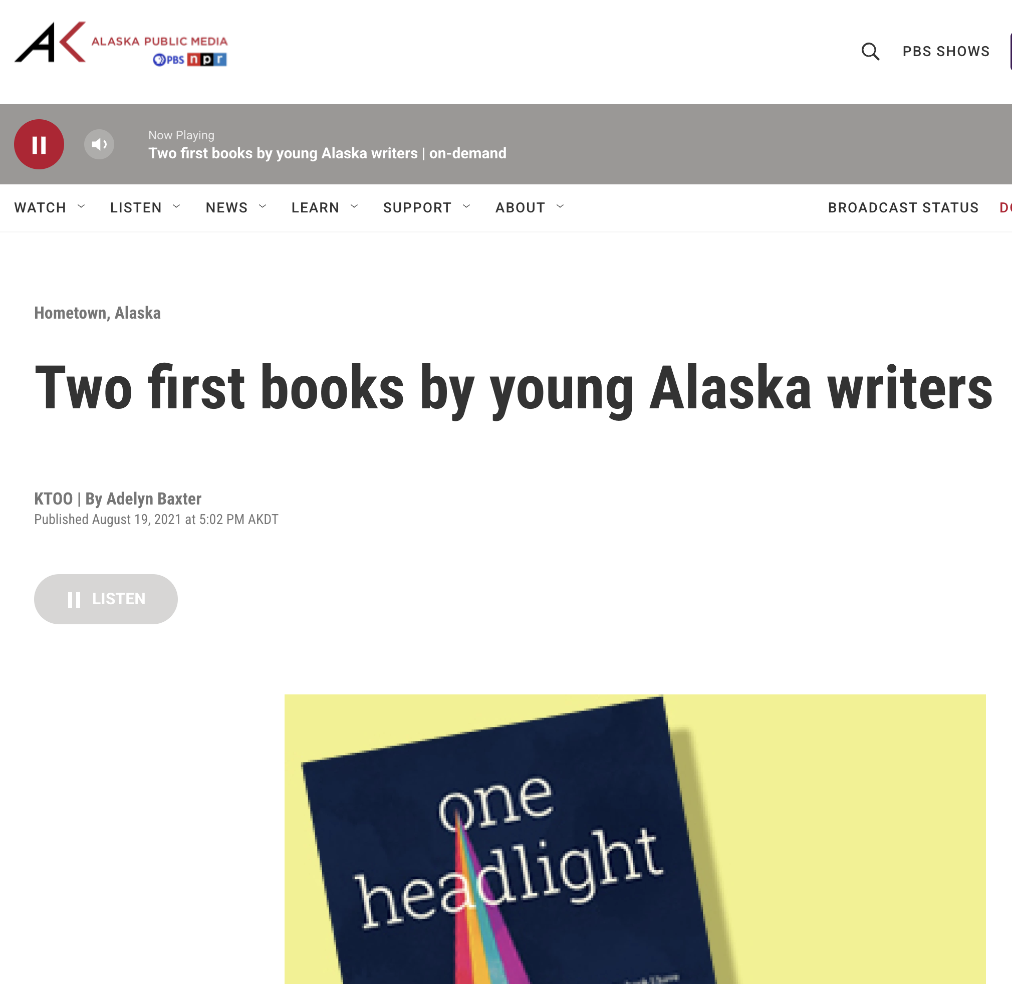 NPR Alaska Public Media Matthew Caprioli Frye-Castillo