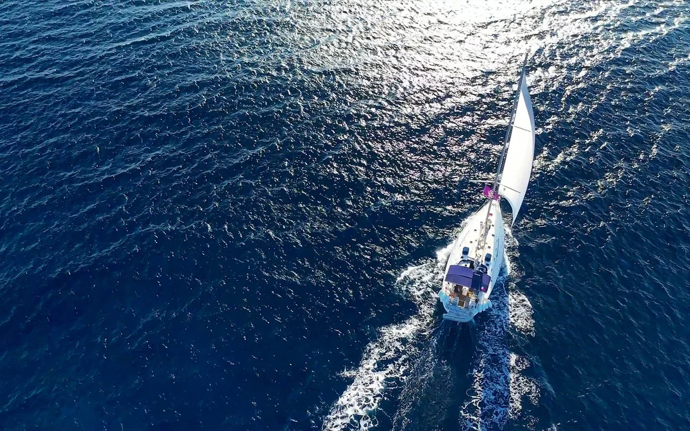 Sailboat representing charting your course