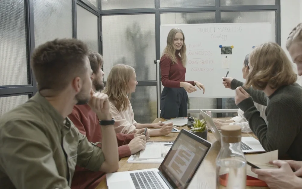 Marketing strategy meeting