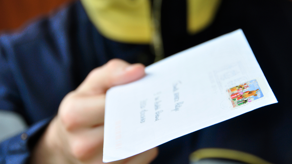 Creative direct mail marketing concept for real estate agents