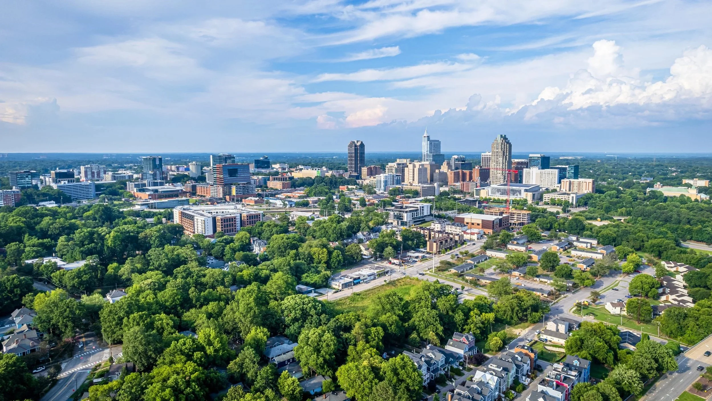 Skyline in Raleigh, North Carolina showcasing real estate market opportunities