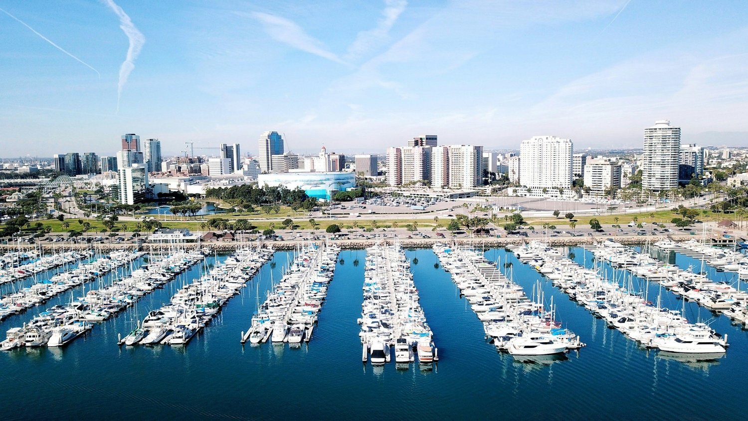 Waterfront skyline in Long Beach showcasing real estate market opportunities