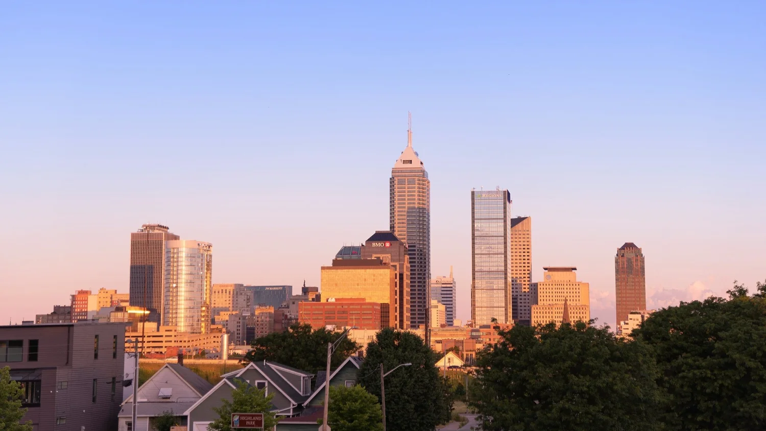 Downtown skyline in Indianapolis showcasing real estate market opportunities