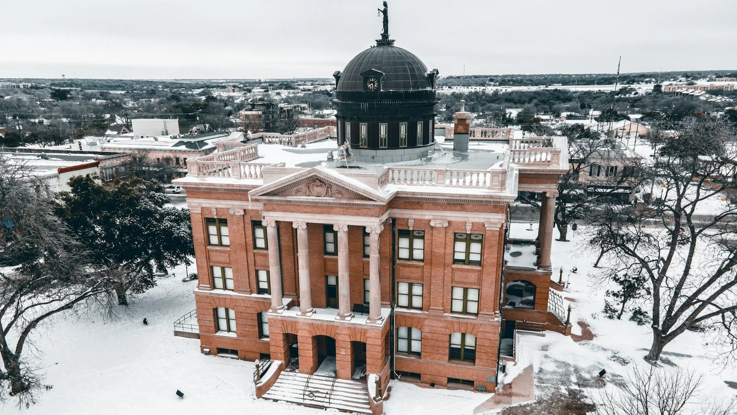 Historic buildings near the San Gabriel River in Georgetown showcasing real estate market opportunities