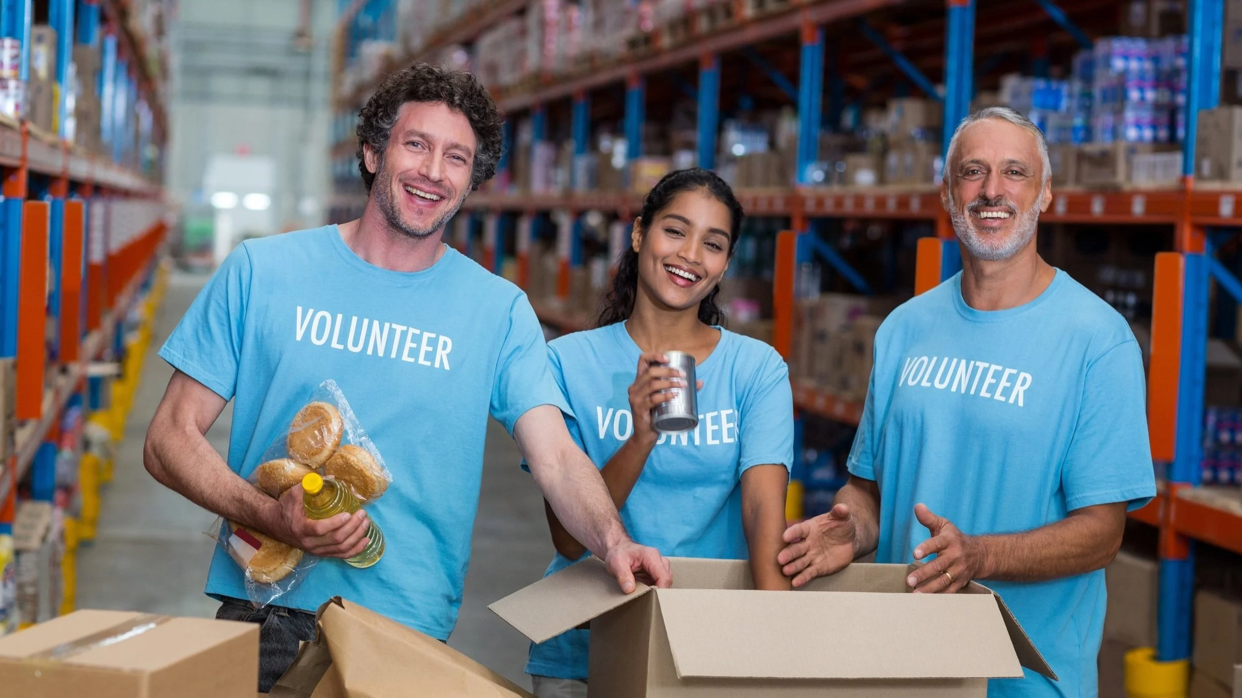 Real estate agent volunteering in the community