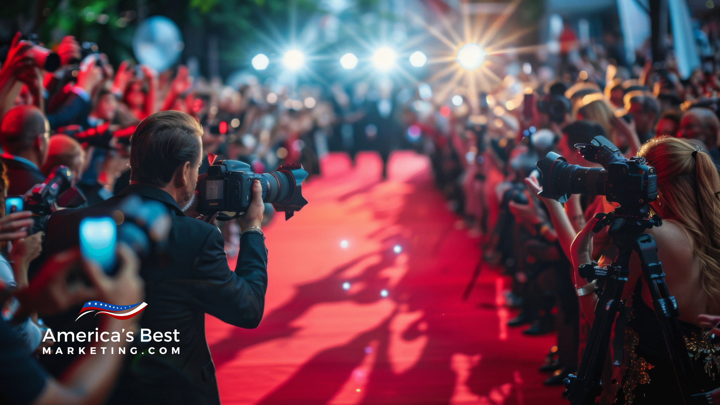 Real estate agent recording a personal brand video at a desk with laptop microphone and framed listing photos
