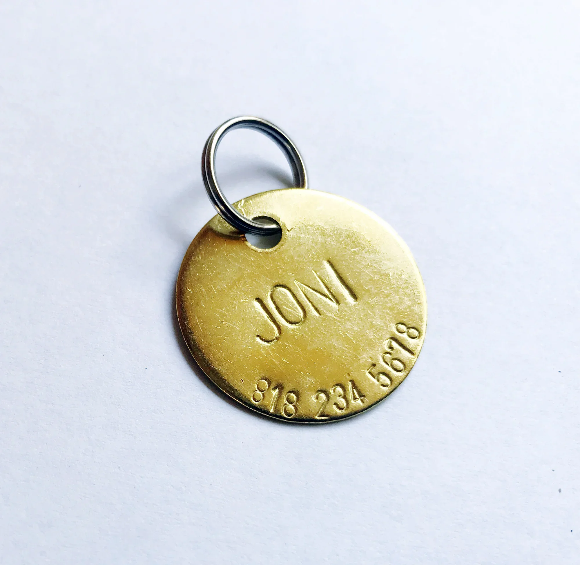 Brass Pet ID Tag