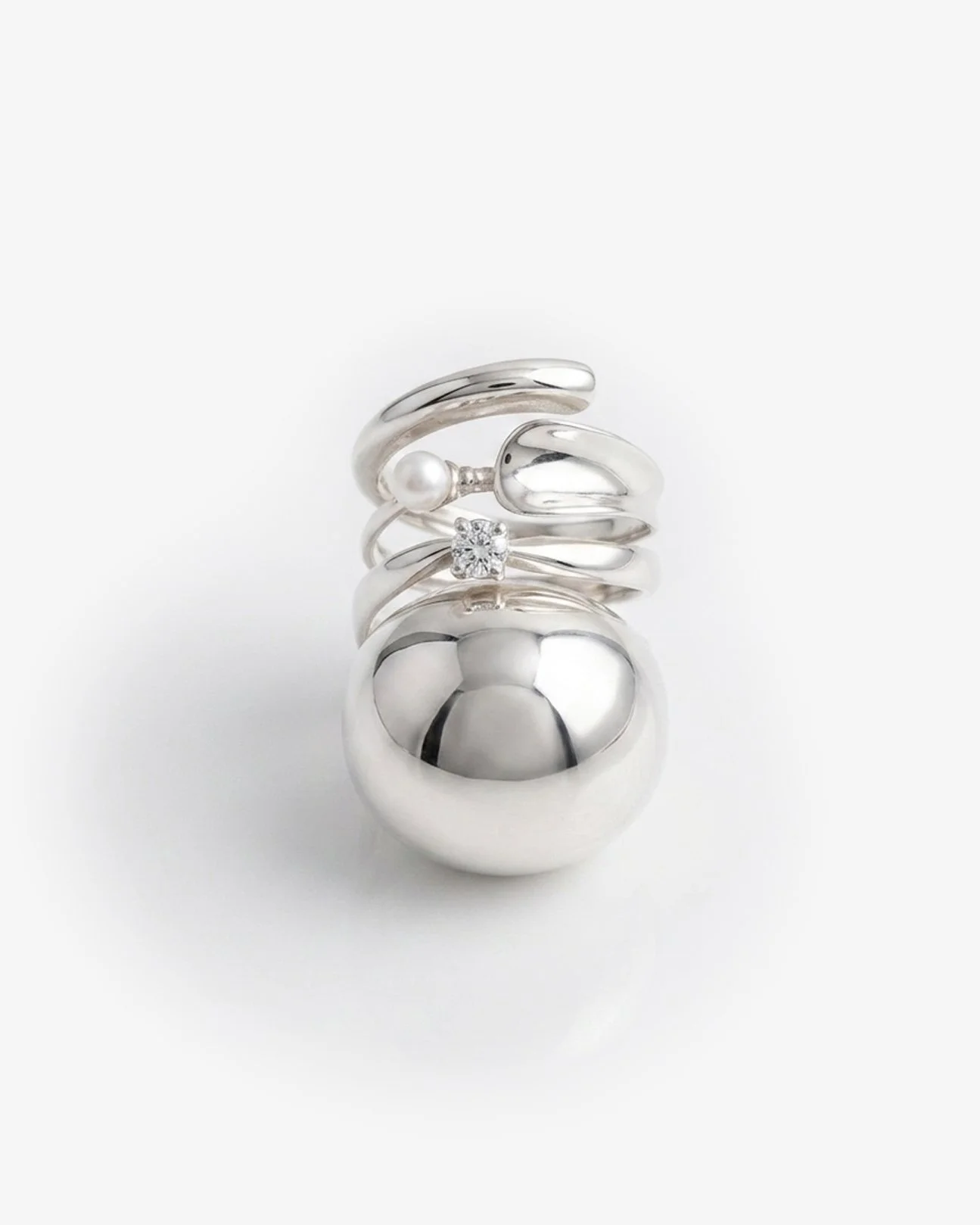 Flux in silver , 'Primordial Form' , Jān