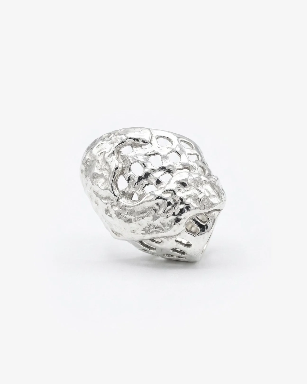 Bolide in silver , 'Primordial Form' , Jān
