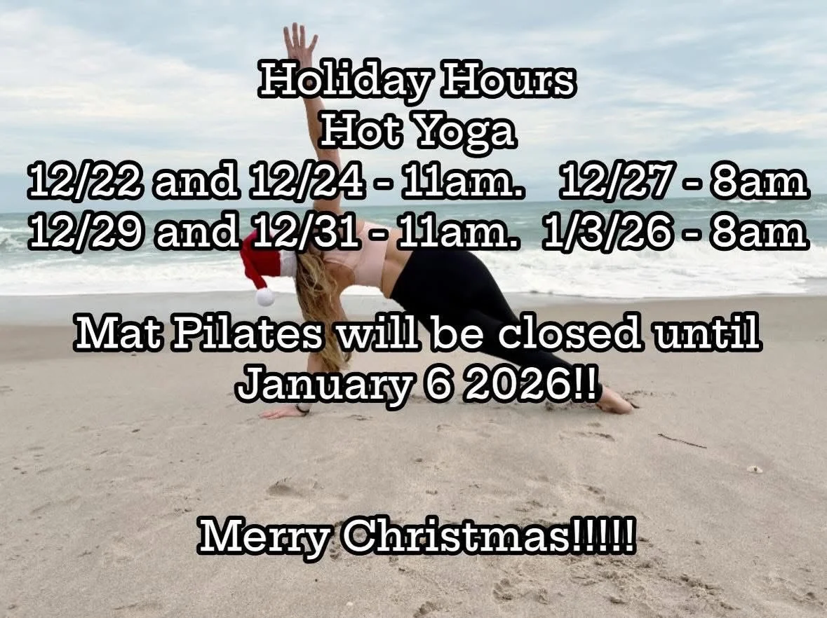 Merry Christmas &amp; Happy New Year from all of us at Hot Yoga on Main! 🎄🍾