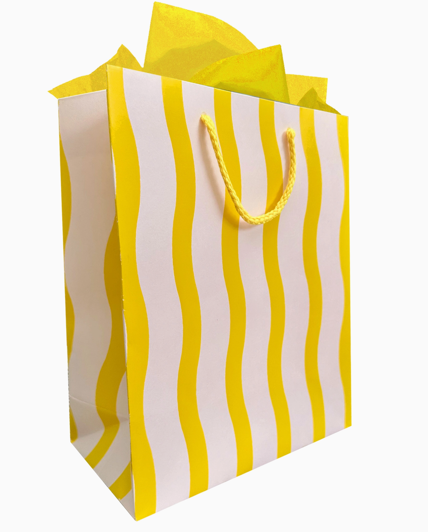 Yellow Stripe Gift Bag
