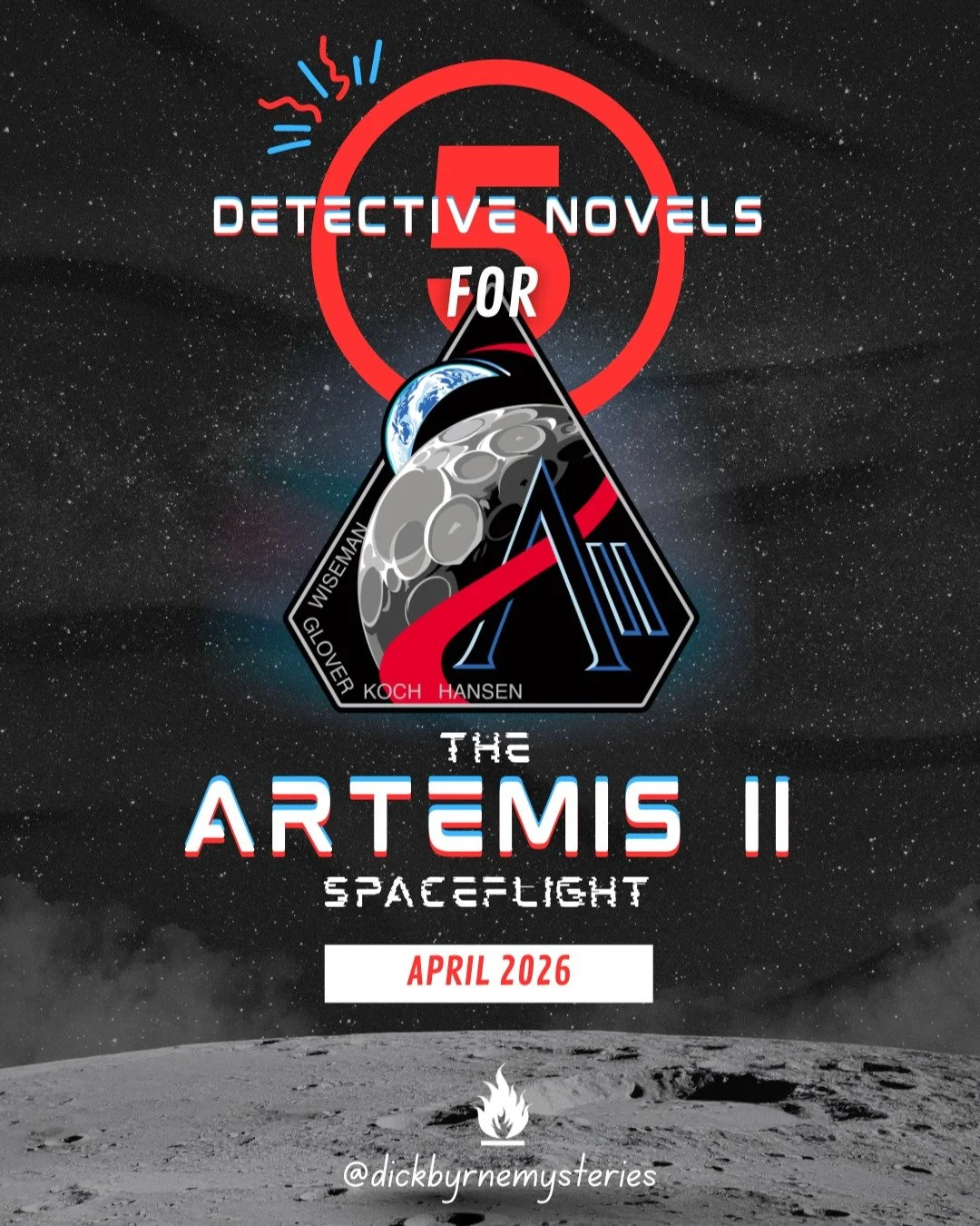 🚀 5 DETECTIVE NOVELS FOR THE ARTEMIS II SPACEFLIGHT! Let's read the murder mysteries that blurred genre boundaries and took the whodunit to the moon and beyond.

As the world looks to the stars and watches as the brave astronauts of NASA's Artemis I