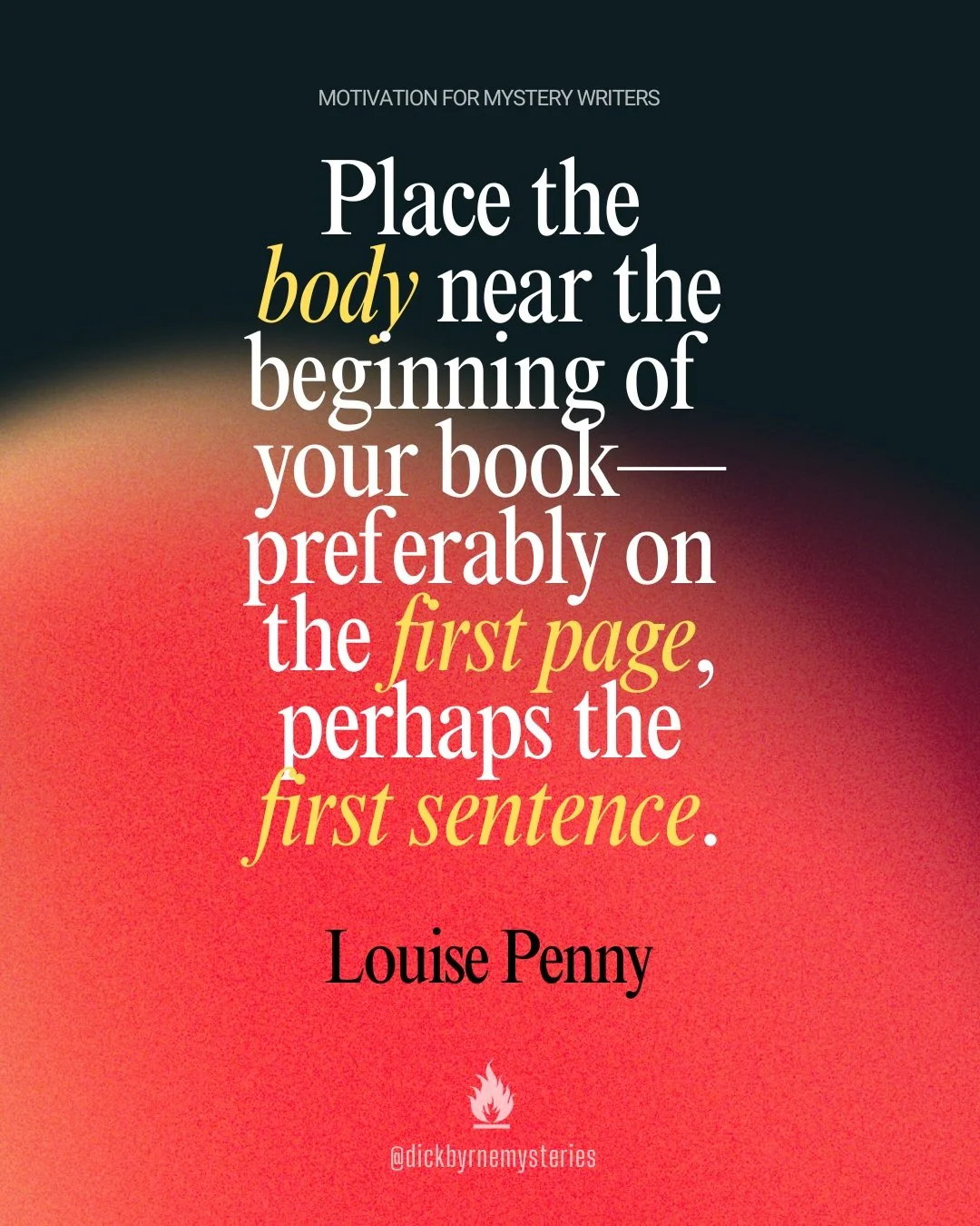 👉🏼 When there's a murder to be solved, there's no time to lose!

#writingmotivation #louisepenny #writersofinstagram #writingcommunity #writinginspiration #authorsofinstagram #mystery #detectivefiction #writinglife