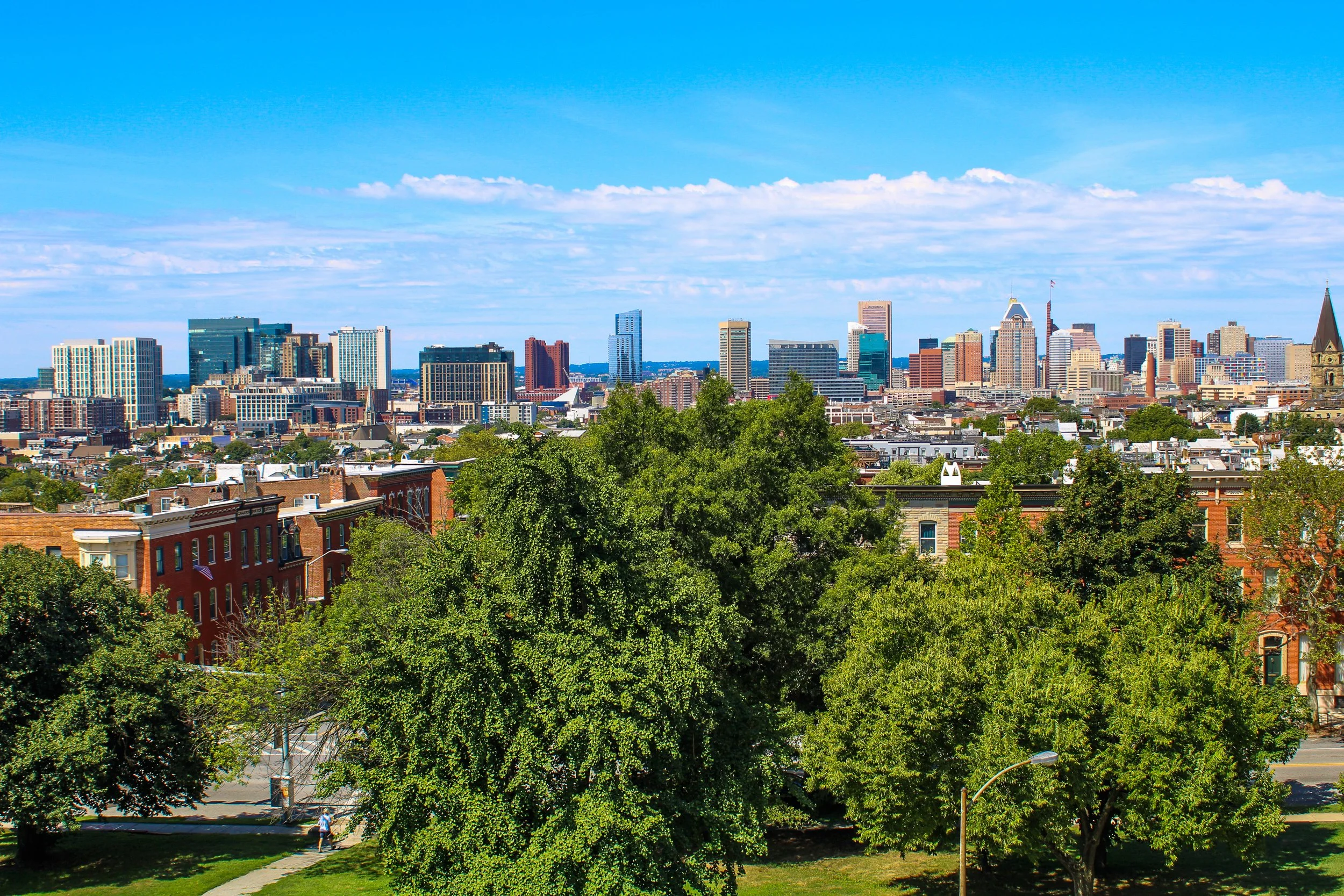 Baltimore City Skyline.