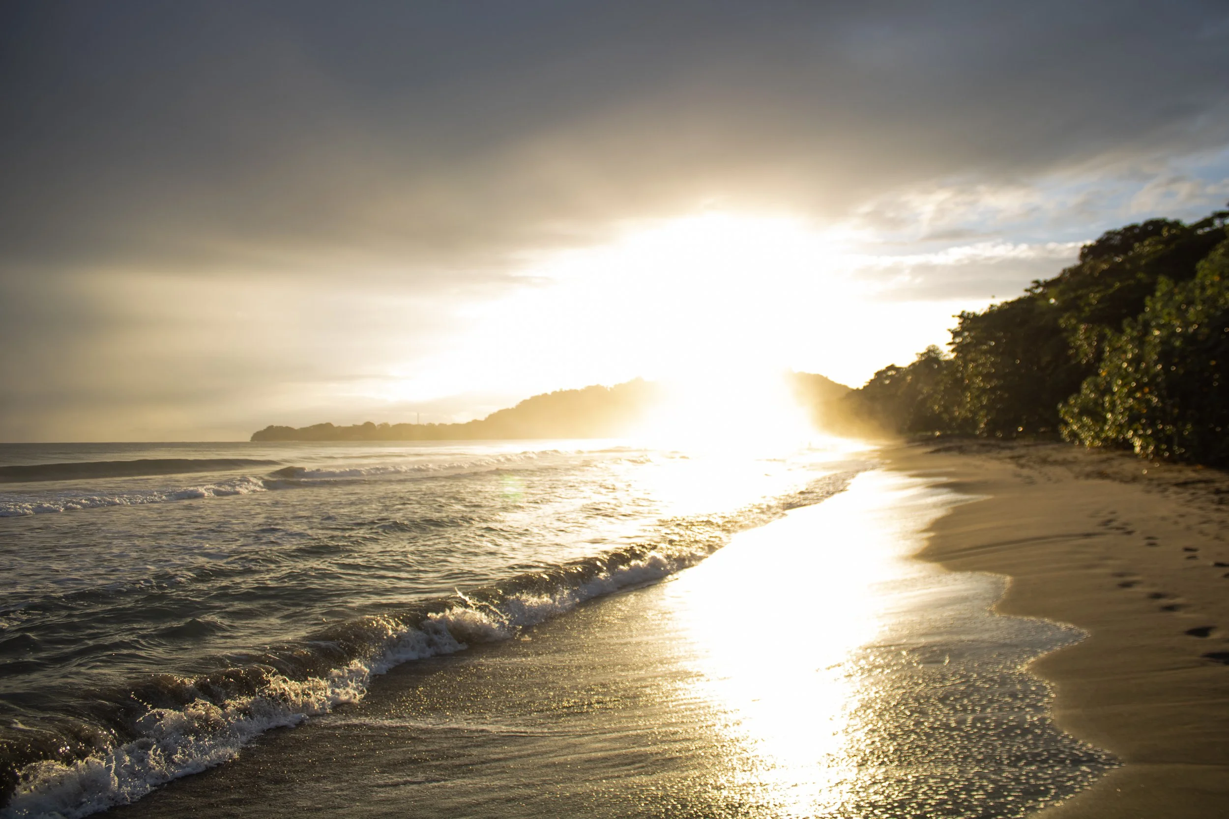 Sunrise on Playa Negra, Costa Rica.
