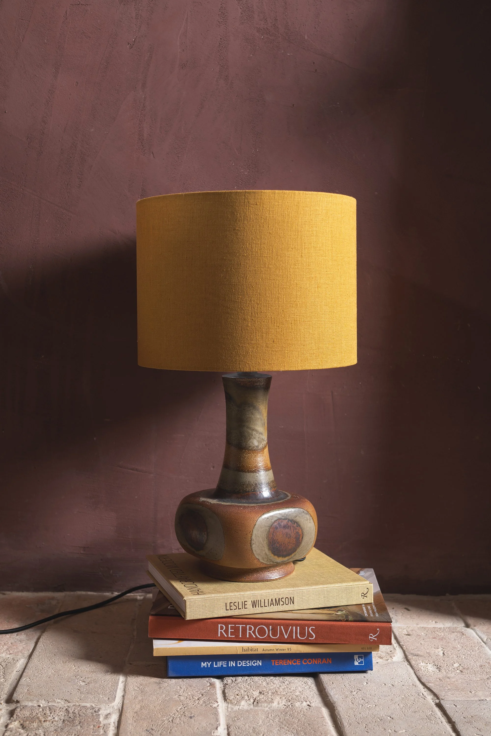 1970s Axella Danish Studio Pottery Lamp