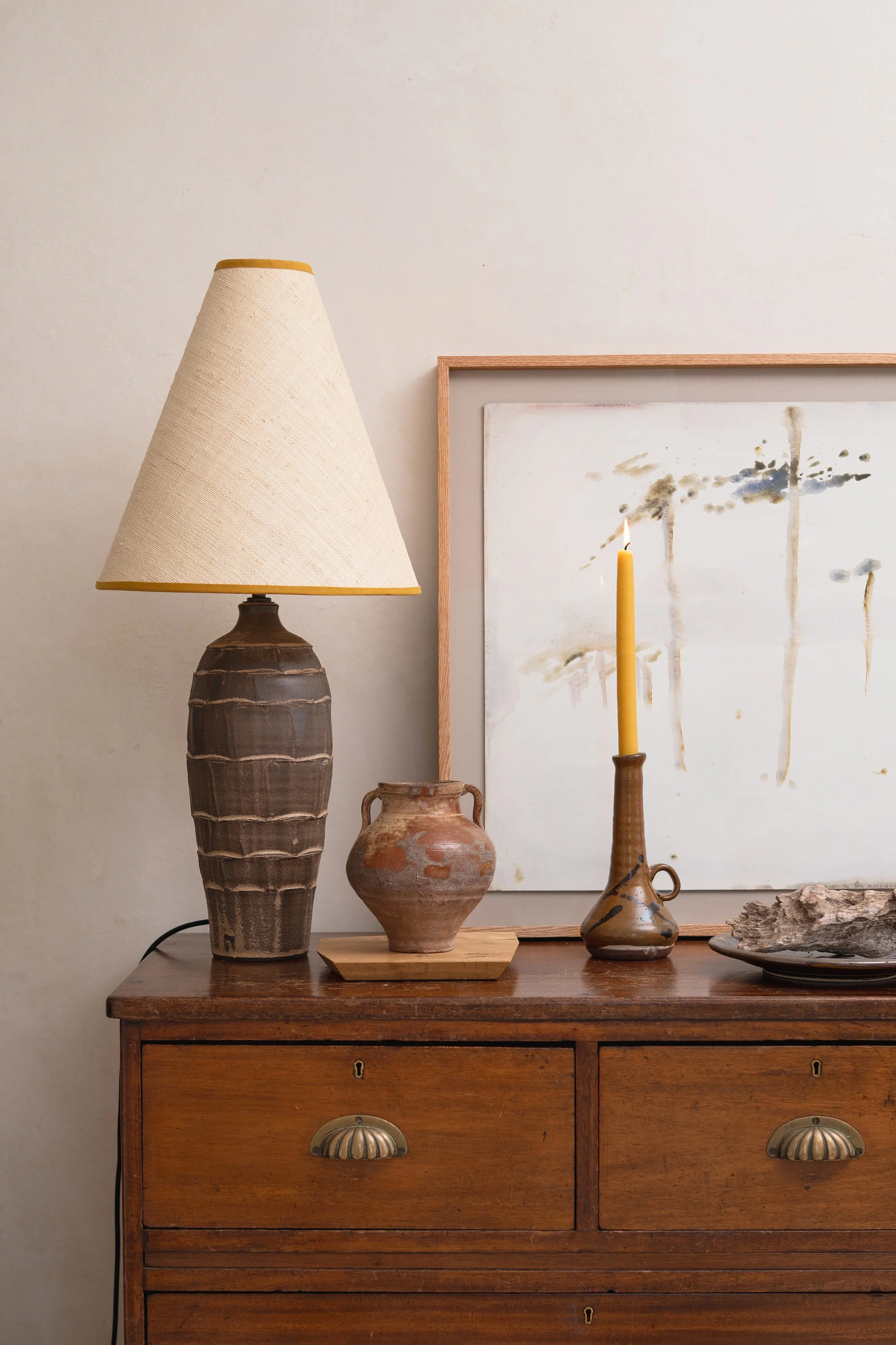 Adam Ross Tall Faceted Rutile Lamp