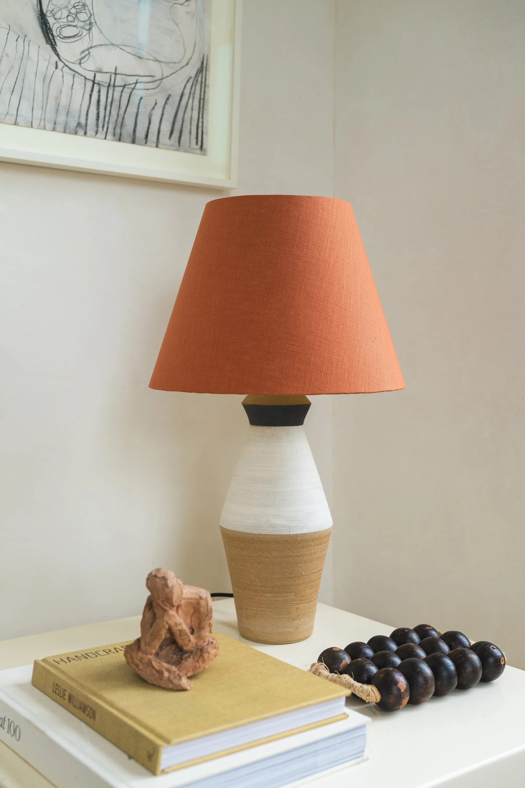 Adam Ross Totem Stoneware Lamp