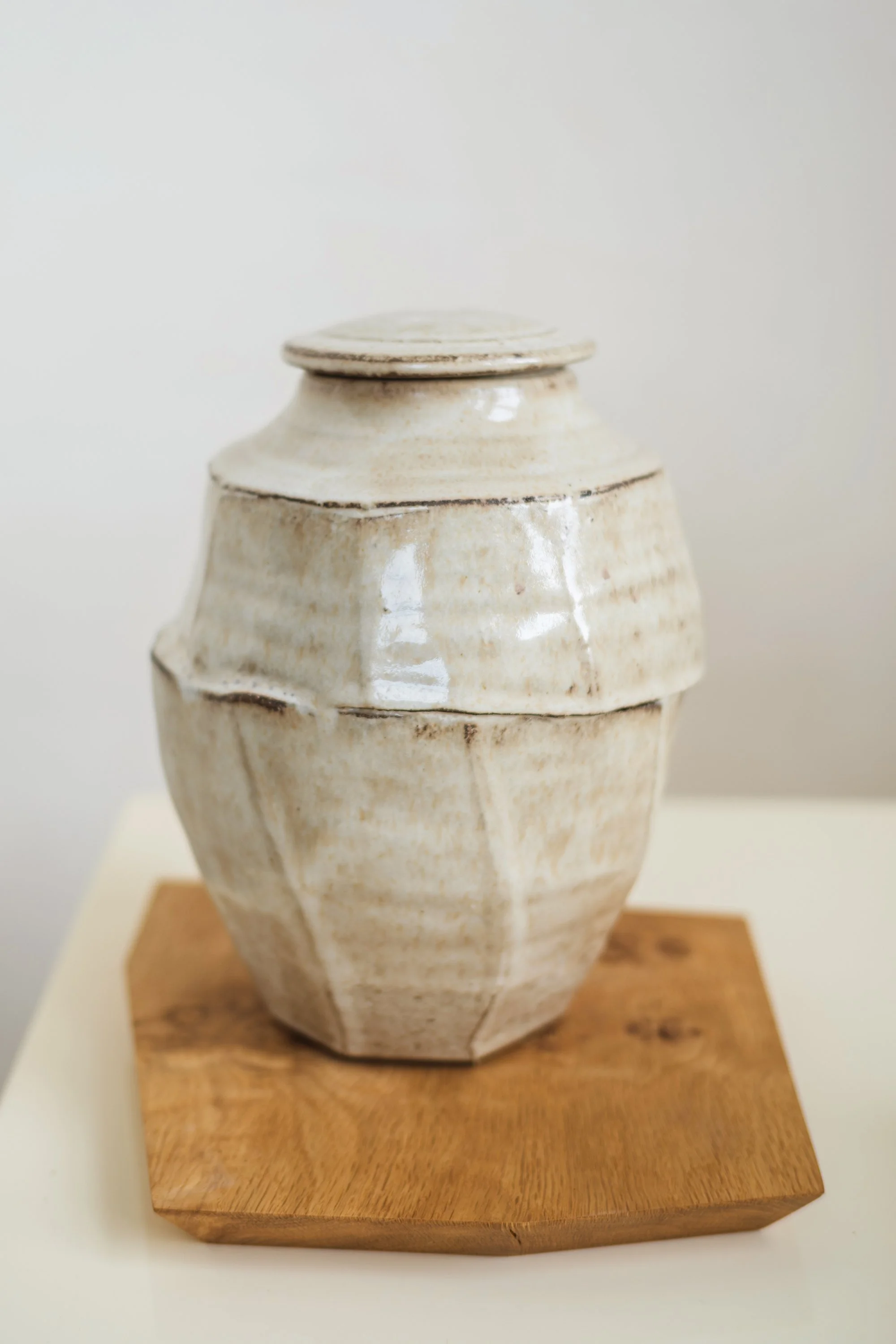 Adam Ross Faceted Brunswick Ash Jar