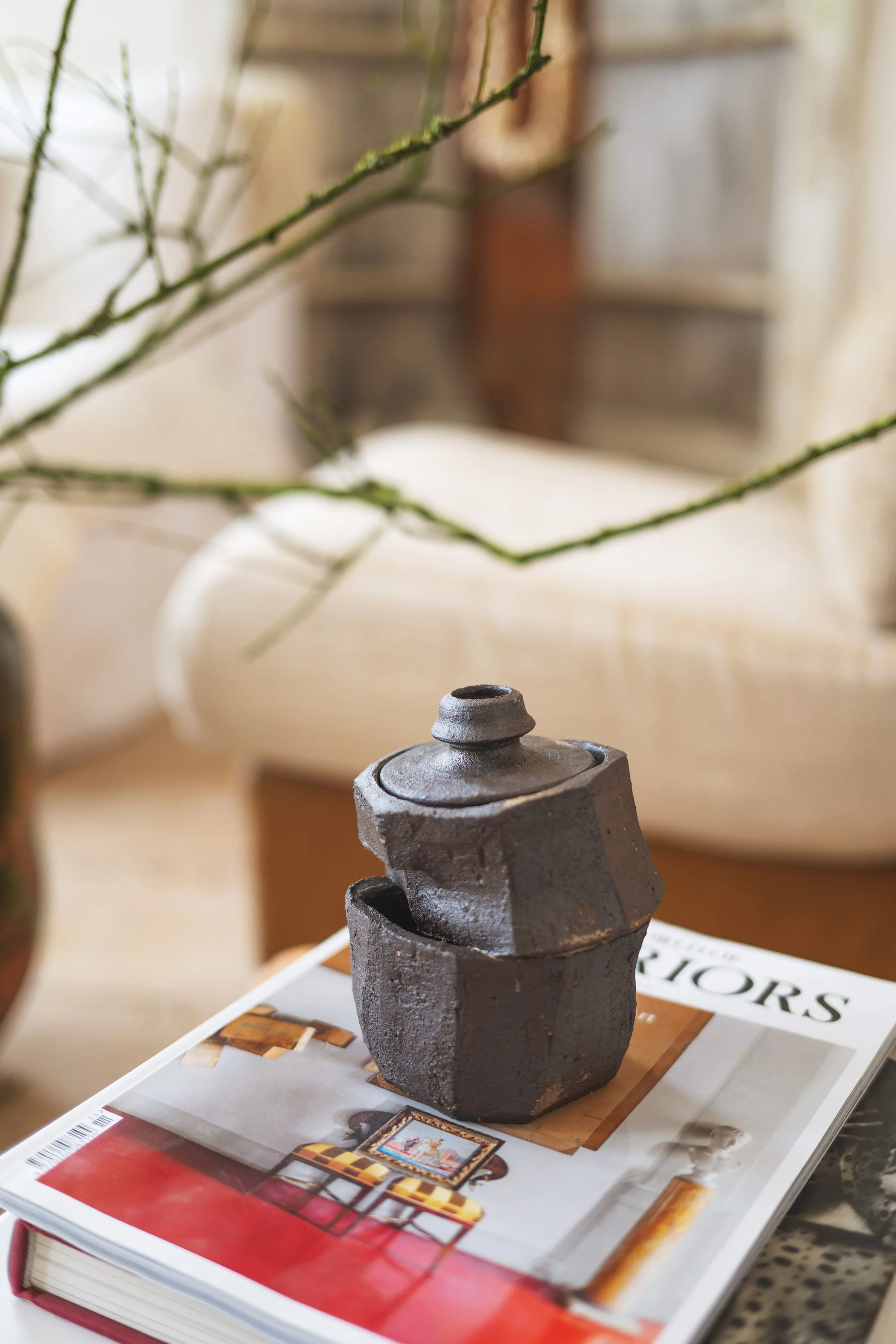 Adam Ross Small Faceted Rutile Jar