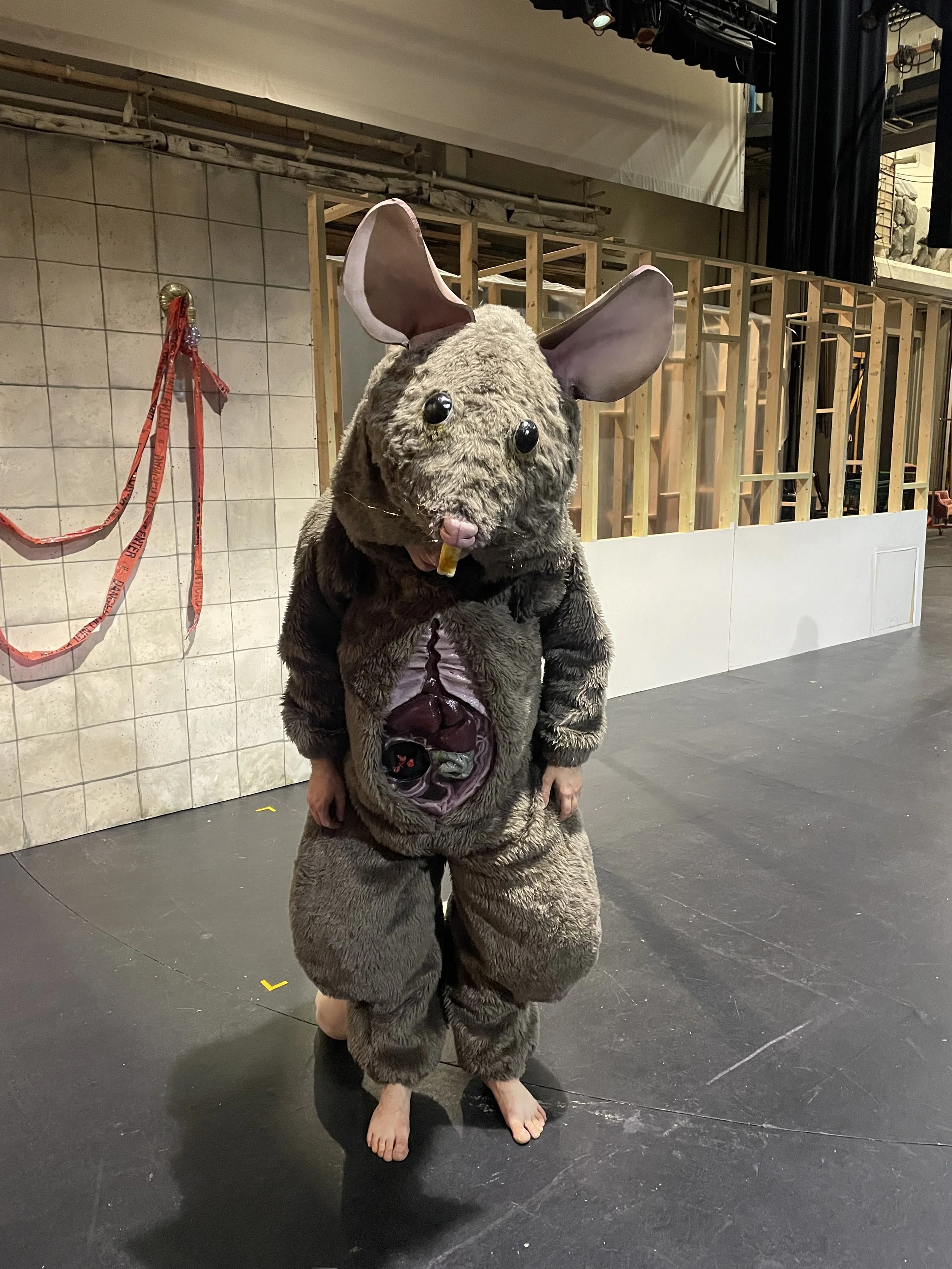 Rat - Suit Form | Polyester, Polymer Clay, Thermoplastic  | Loose Assemblage | Theatre | Dir. Jack Mosher/Nico Pante