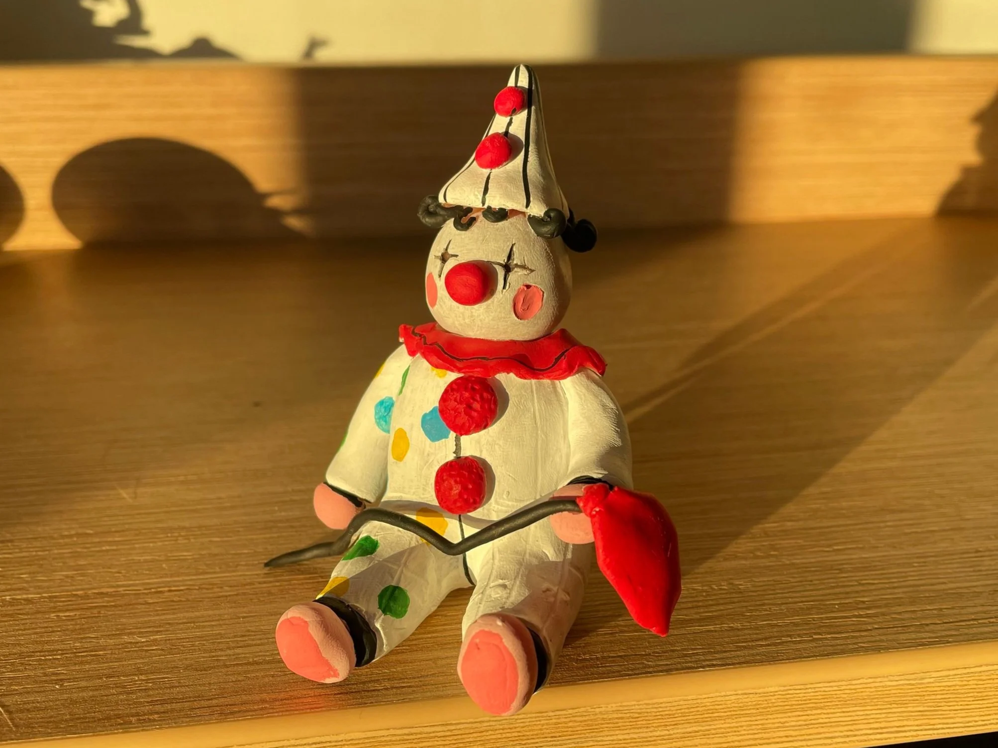 Clown | Polymer Clay, Acrylic Paint