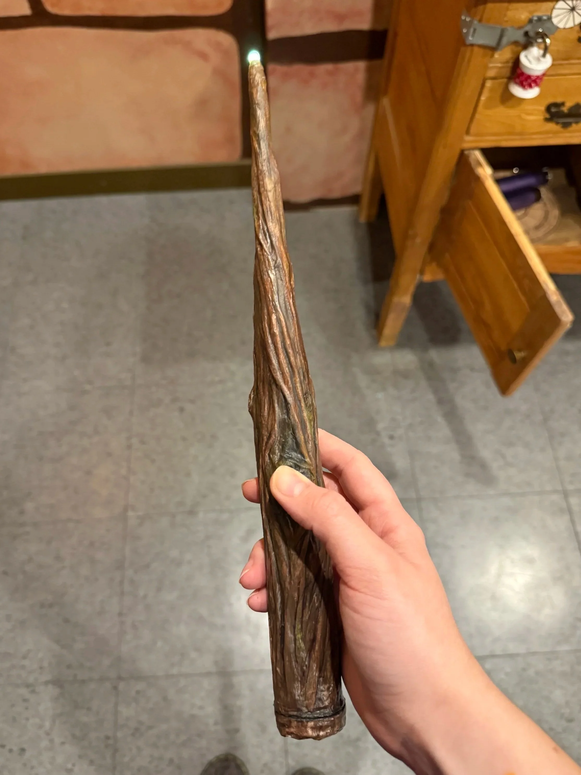 Light up Wand | Paper Mache, Wire, Plastic tube, Acrylic Paint | Escape Room - Bamboozled Escape Games