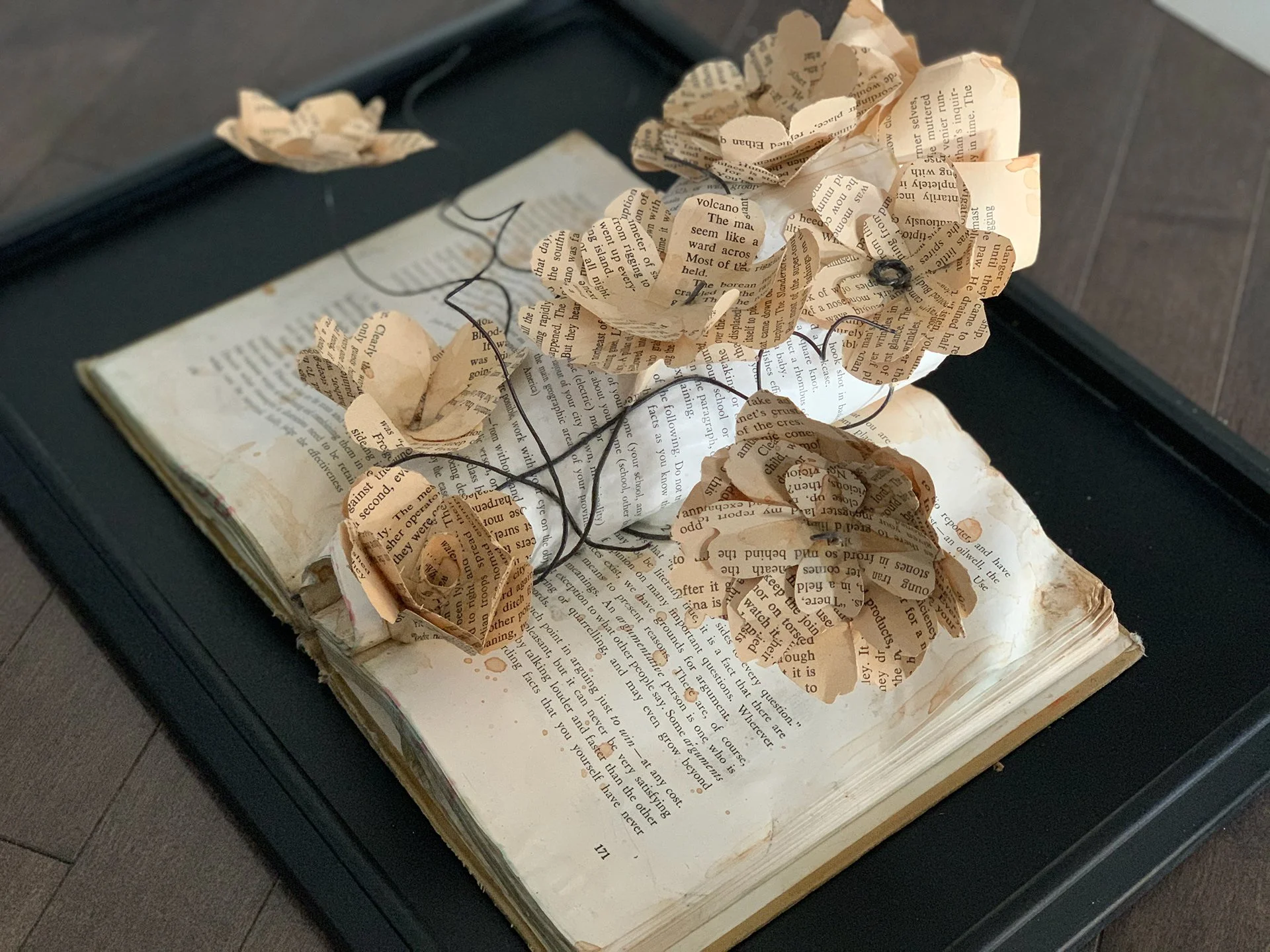 Paper Bouquet | Paper, Wire, Acrylic Paint