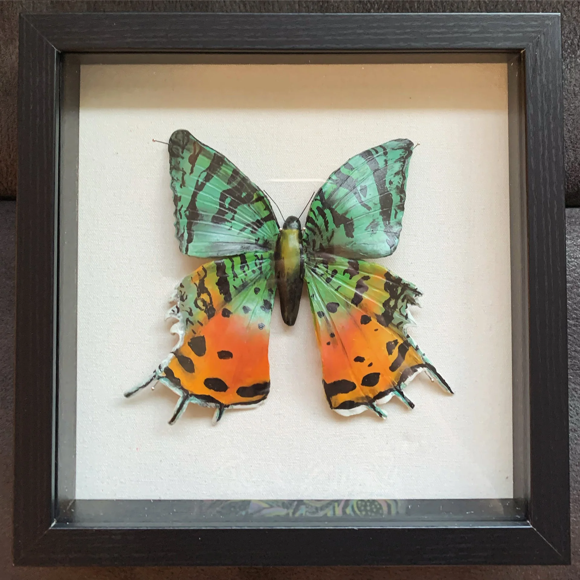 Madagascan Sunset Moth | Polymer Clay, Acrylic Paint
