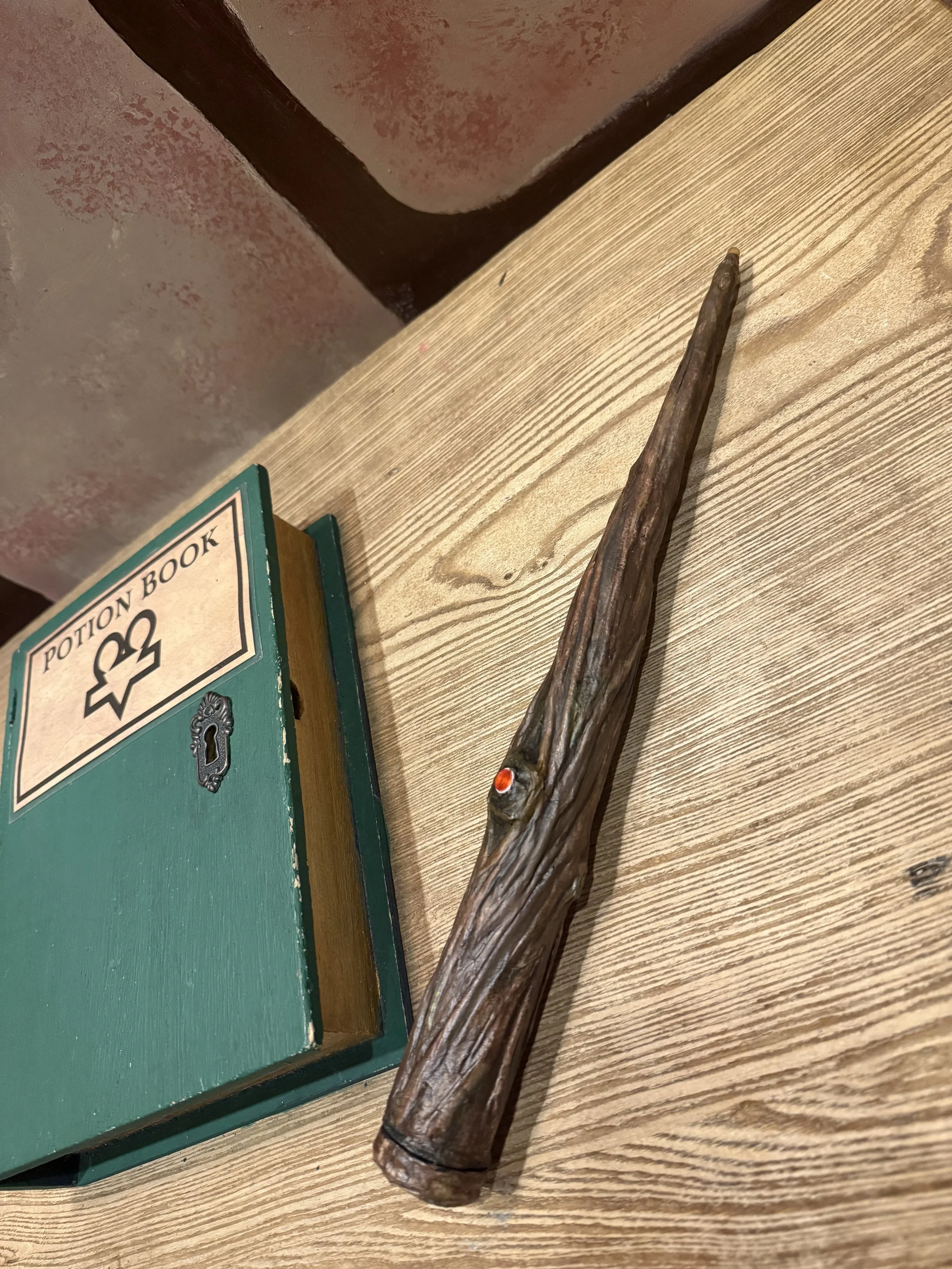 Light up Wand | Paper Mache, Wire, Plastic tube, Acrylic Paint | Escape Room - Bamboozled Escape Games