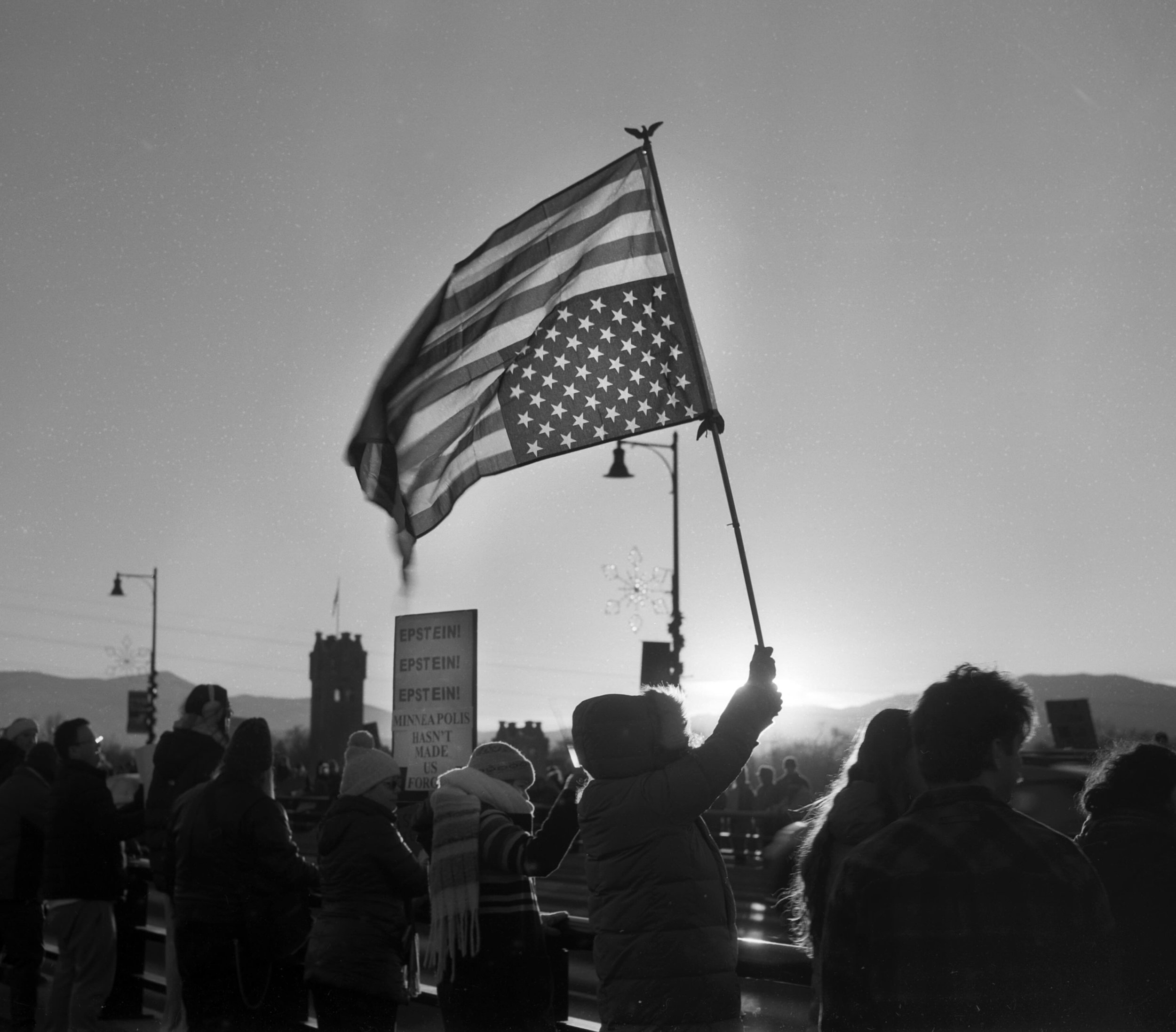 A collection of protest photos from Missoula, Montana. Taken at a couple protests this year, the first on January 25 or 26, after the second shooting in Minneapolis, and the second from early March after yet another war was started in the Middle East