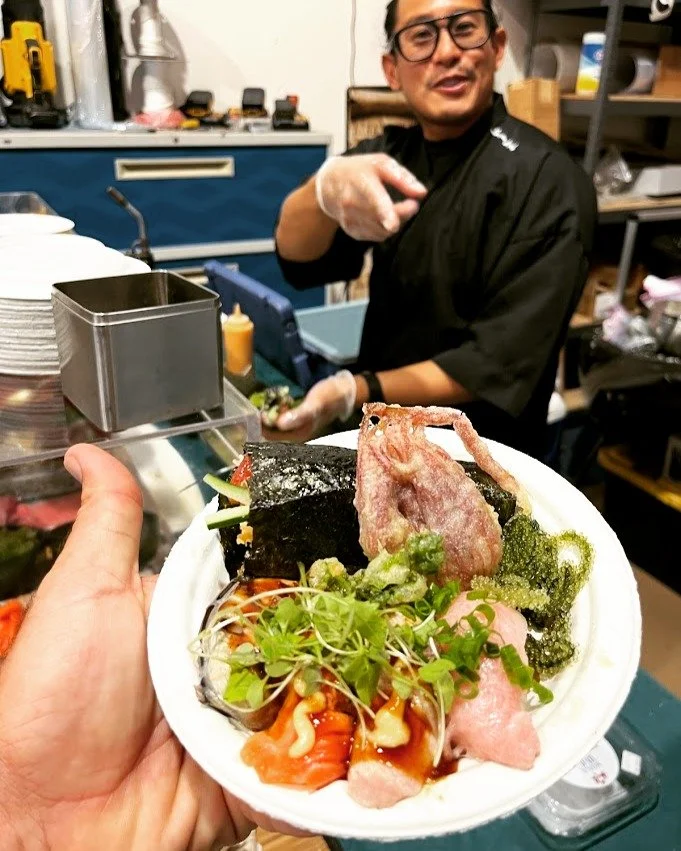 Had a fantastic time at the @hawaiifoodindustryassociation New Members Pau Hana, hosted by @jpghawaii (we're proud new members ourselves). @sushionwheelscatering knocked it out of the park, and gave everyone a taste of what fresh kona-grown Green Cav