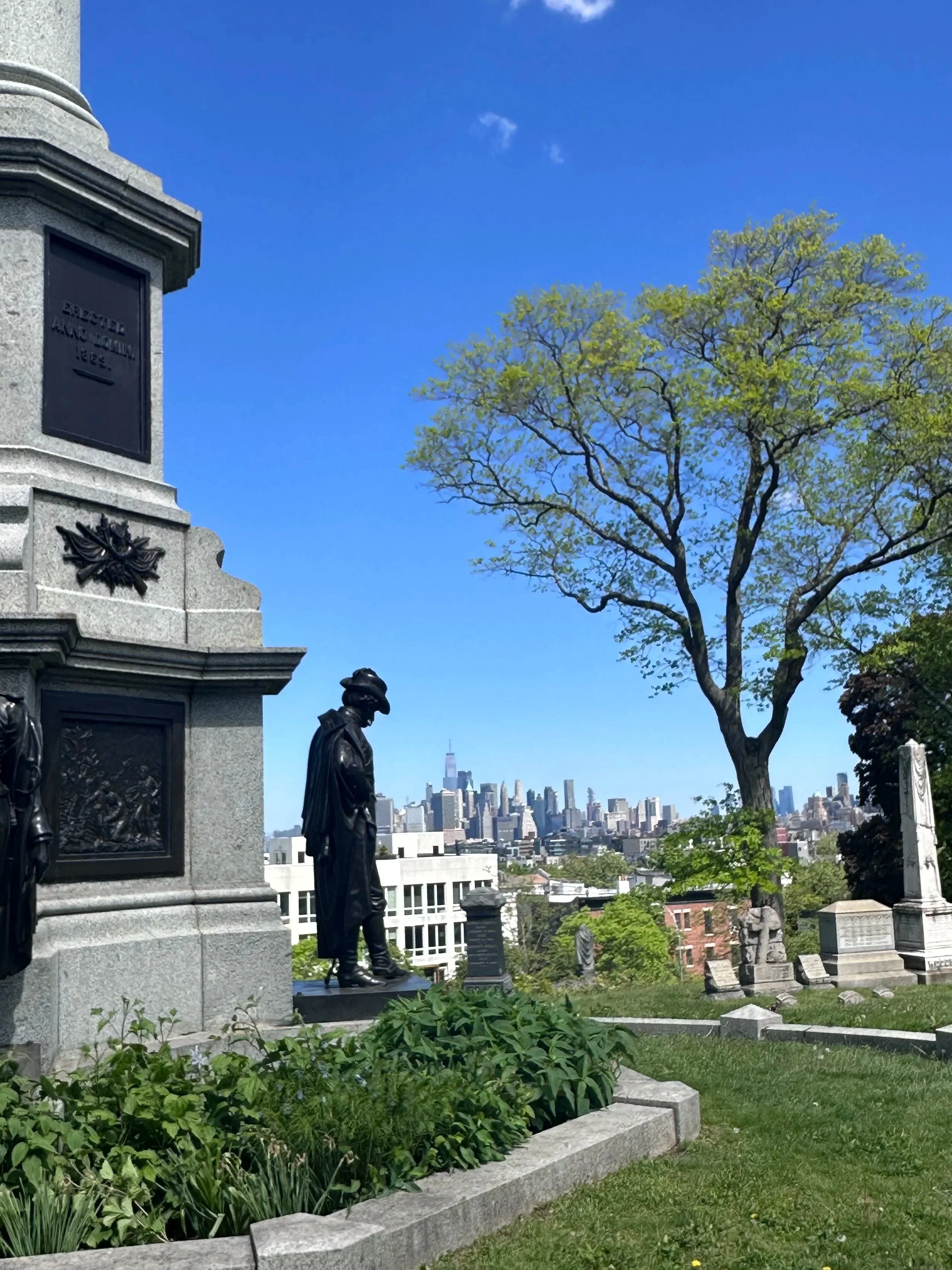 Battle Hill overlooking New York Harbor