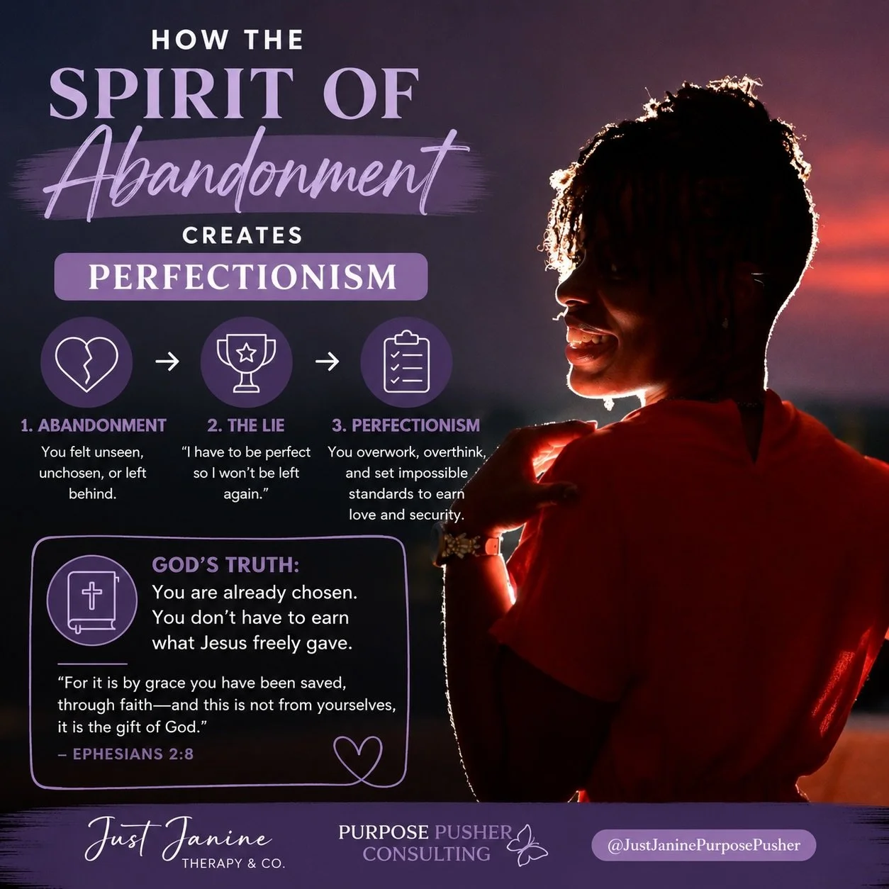 Perfectionism isn&rsquo;t always about excellence ‼️✨

Sometimes it&rsquo;s the wound of abandonment whispering,
&ldquo;If I&rsquo;m perfect, maybe they won&rsquo;t leave.&rdquo;

Healing begins when your identity is rooted in Christ, not in performa