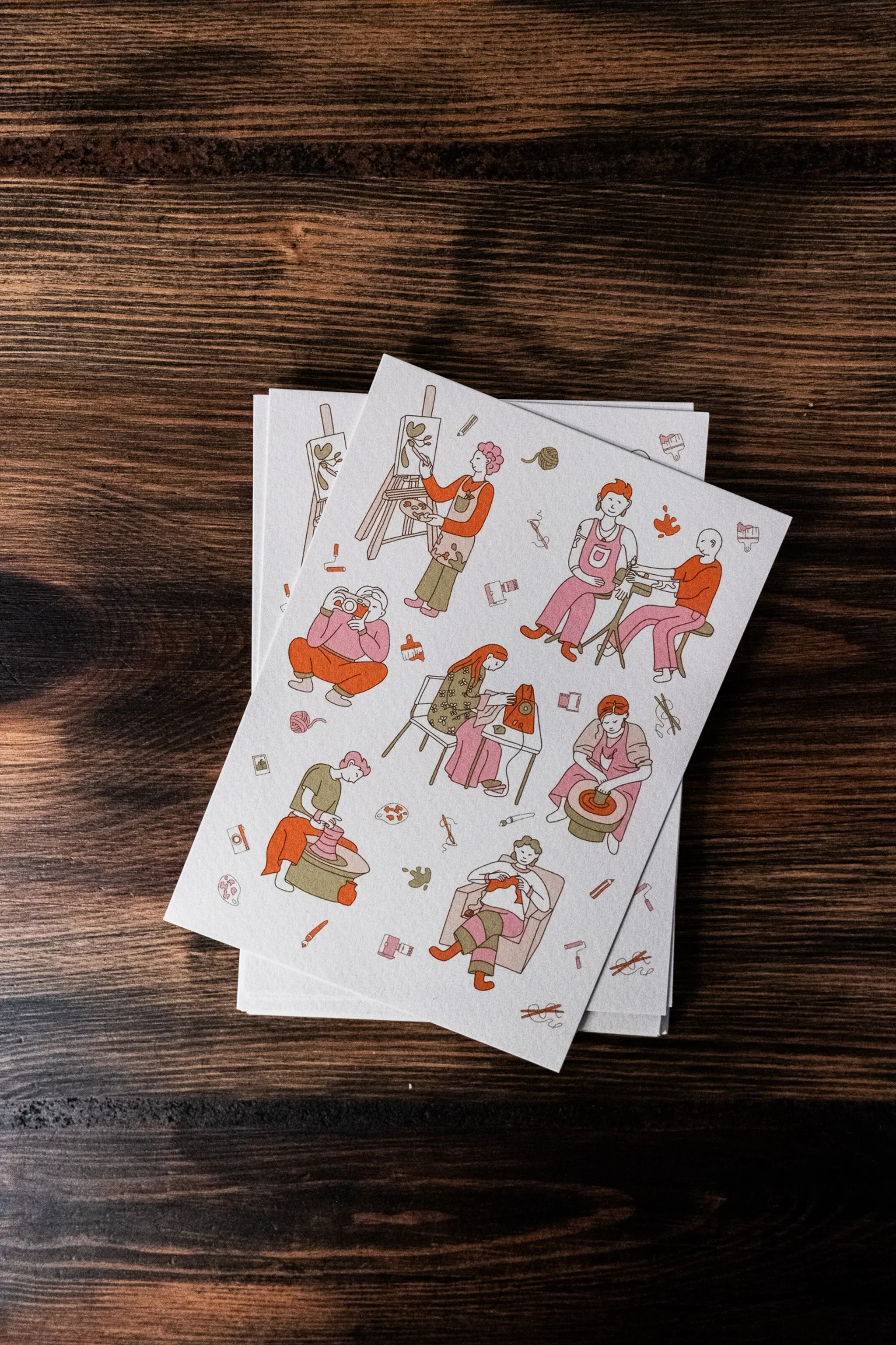 Postkarte für kreative Selbständige