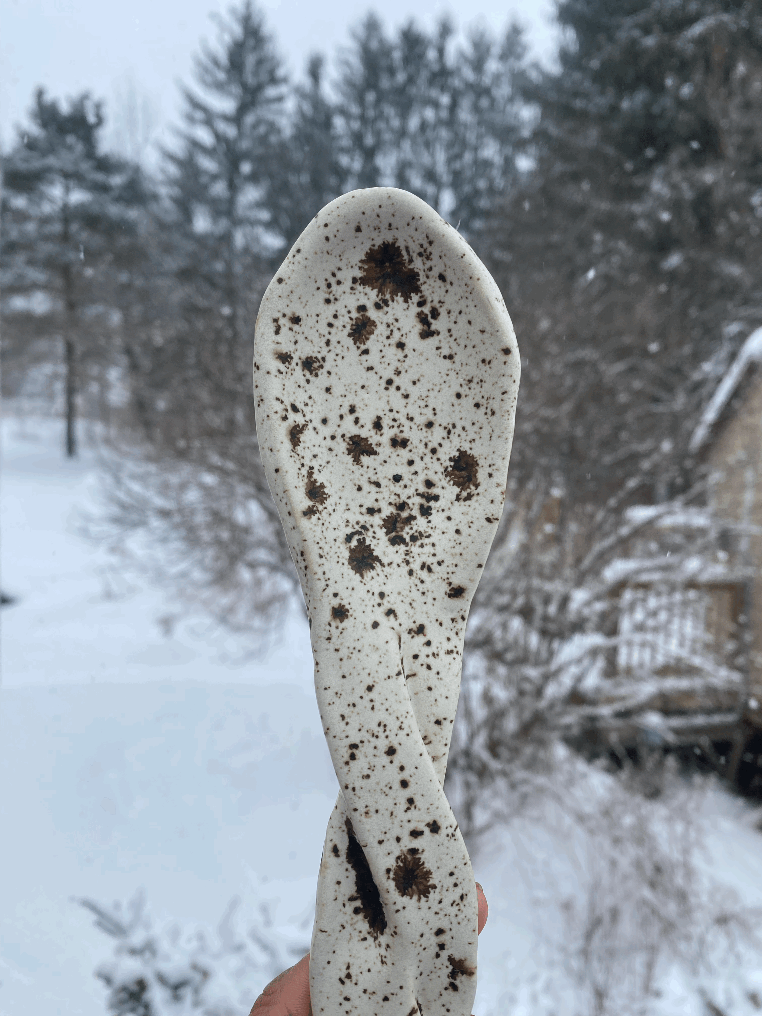 Spoons to Give: Ceramic Serving Spoon
