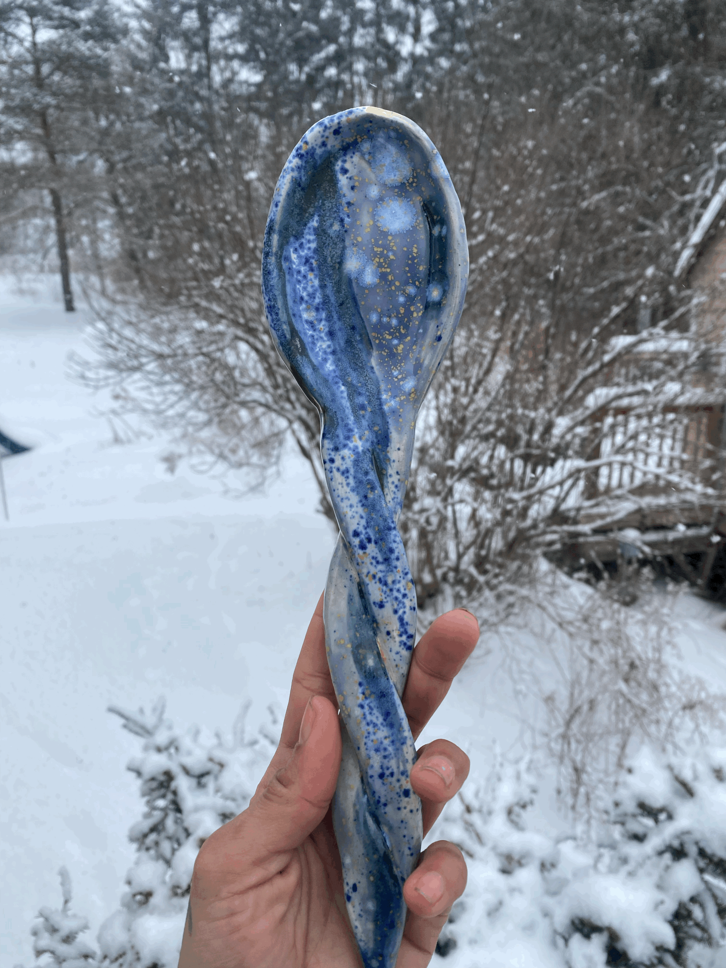 Spoons to Give: Ceramic Serving Spoon