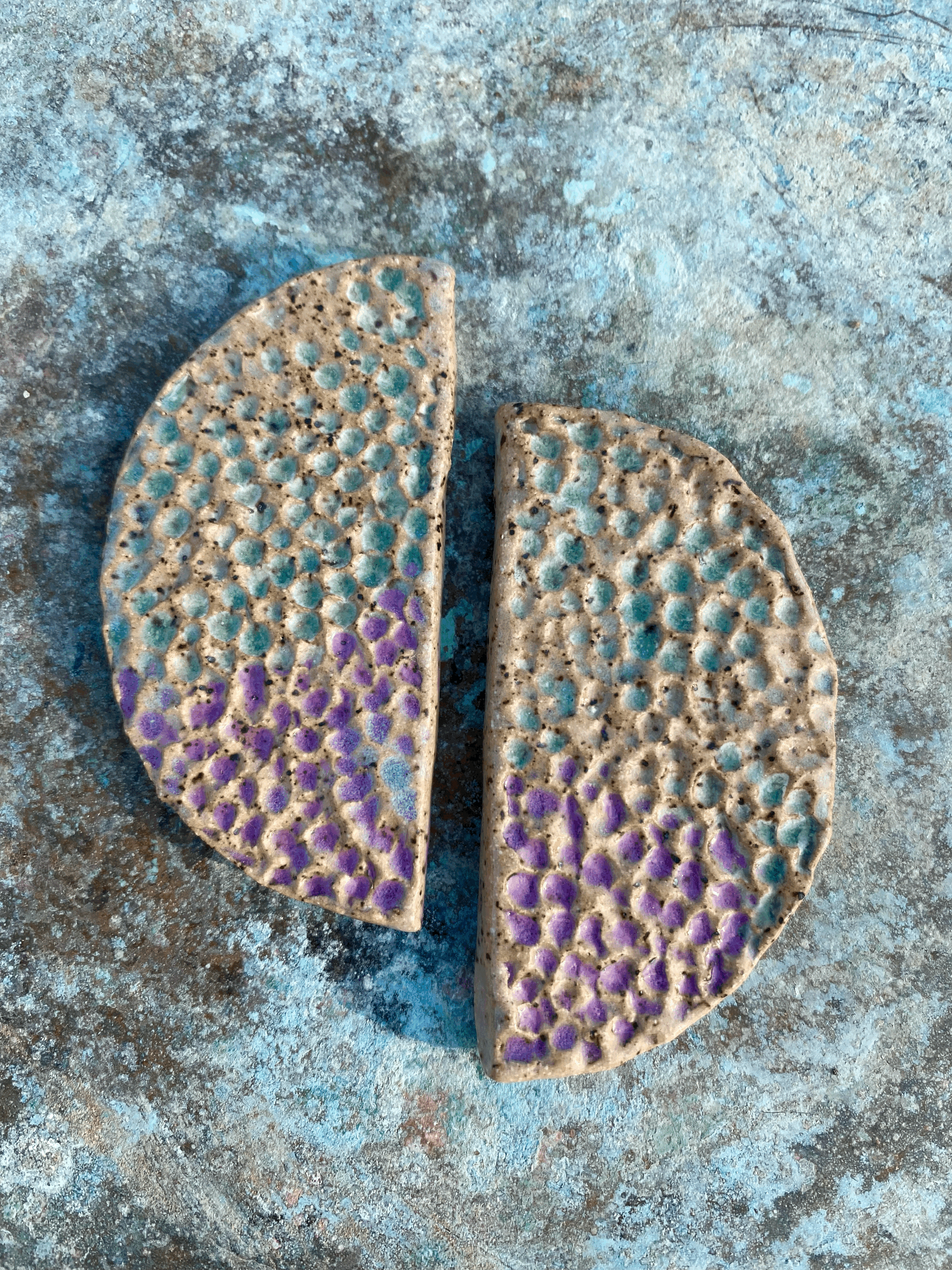 Half Moon Stone Earring