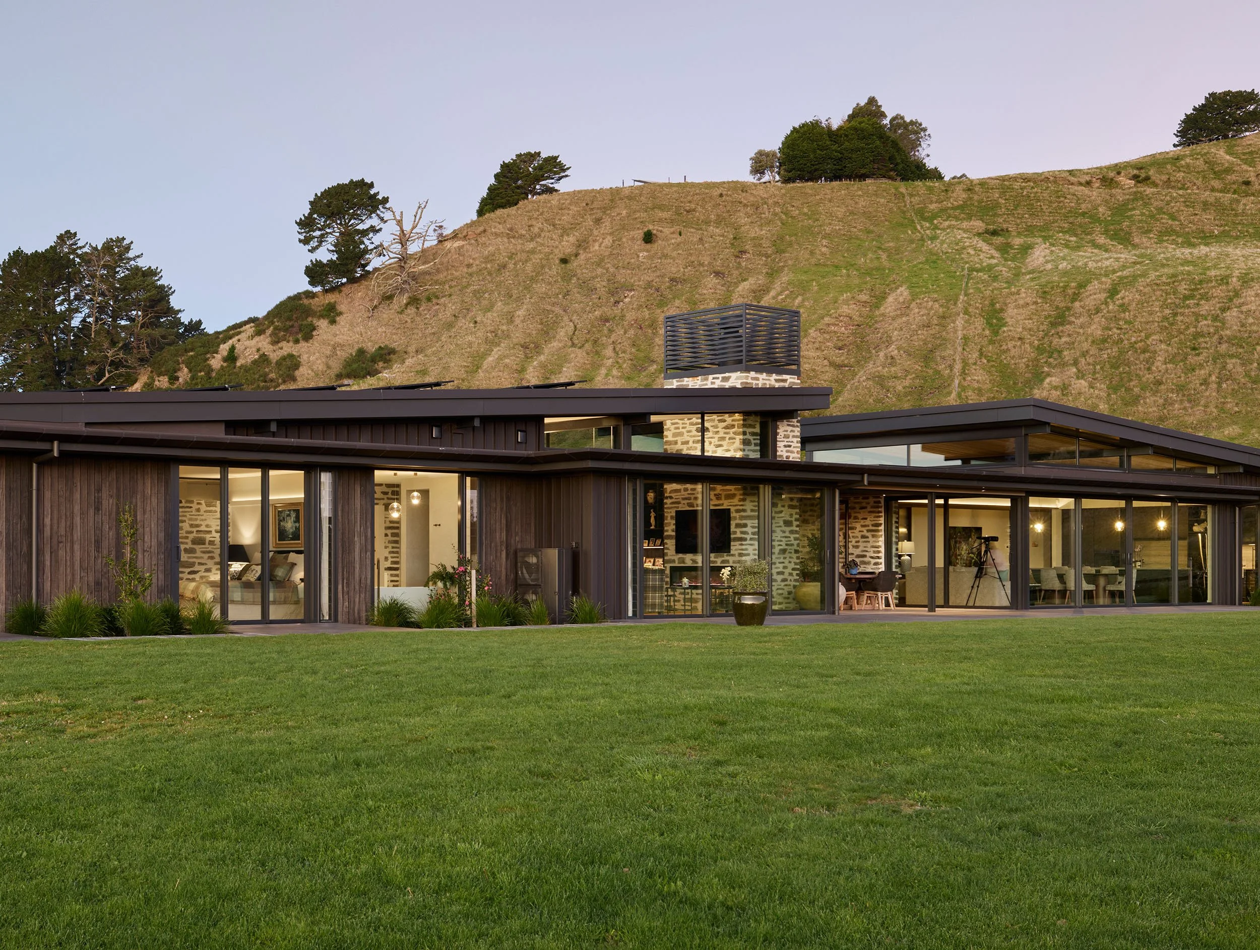 A mix of materials in harmony with the environment