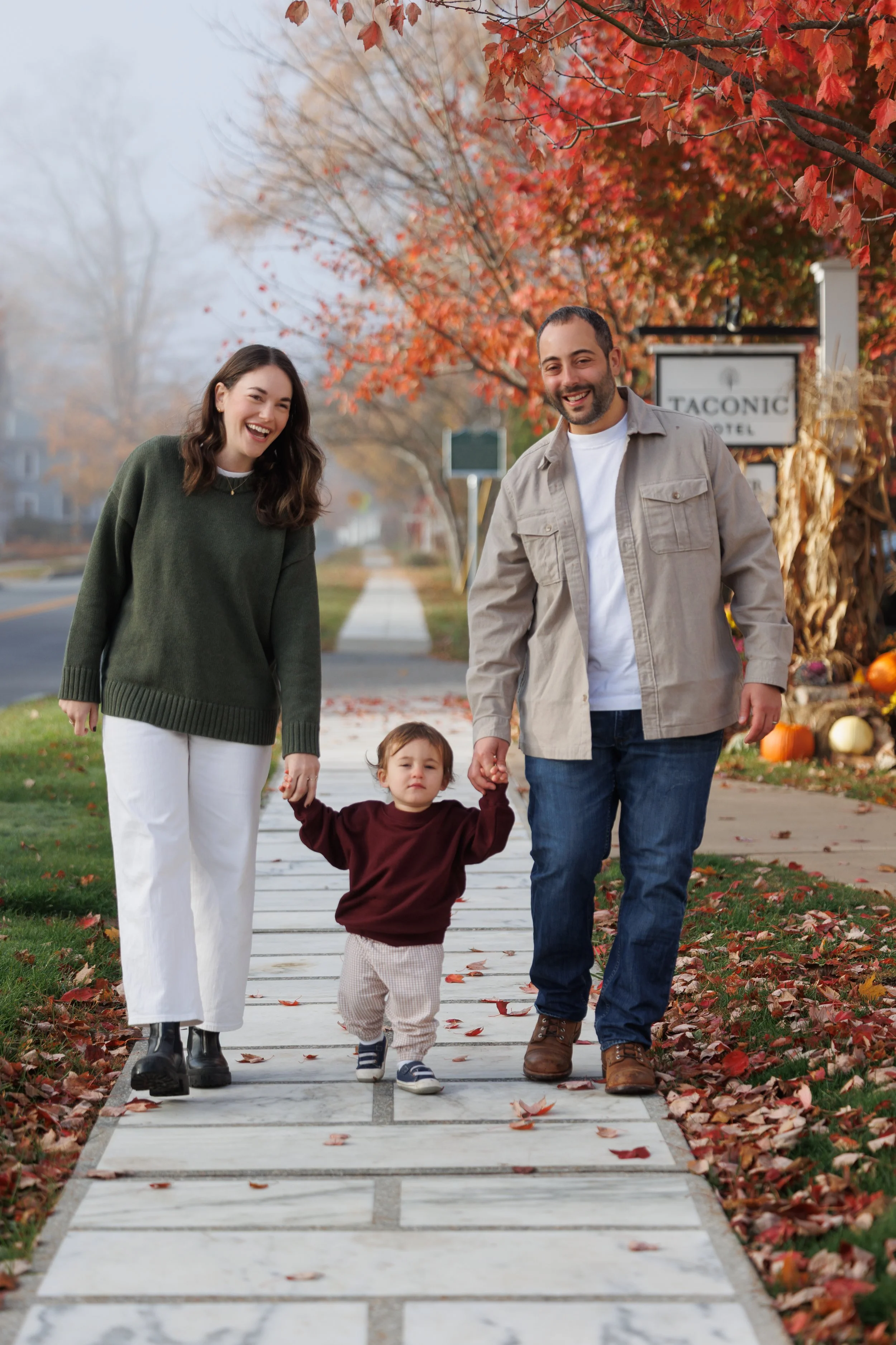 fall family photo in vermont