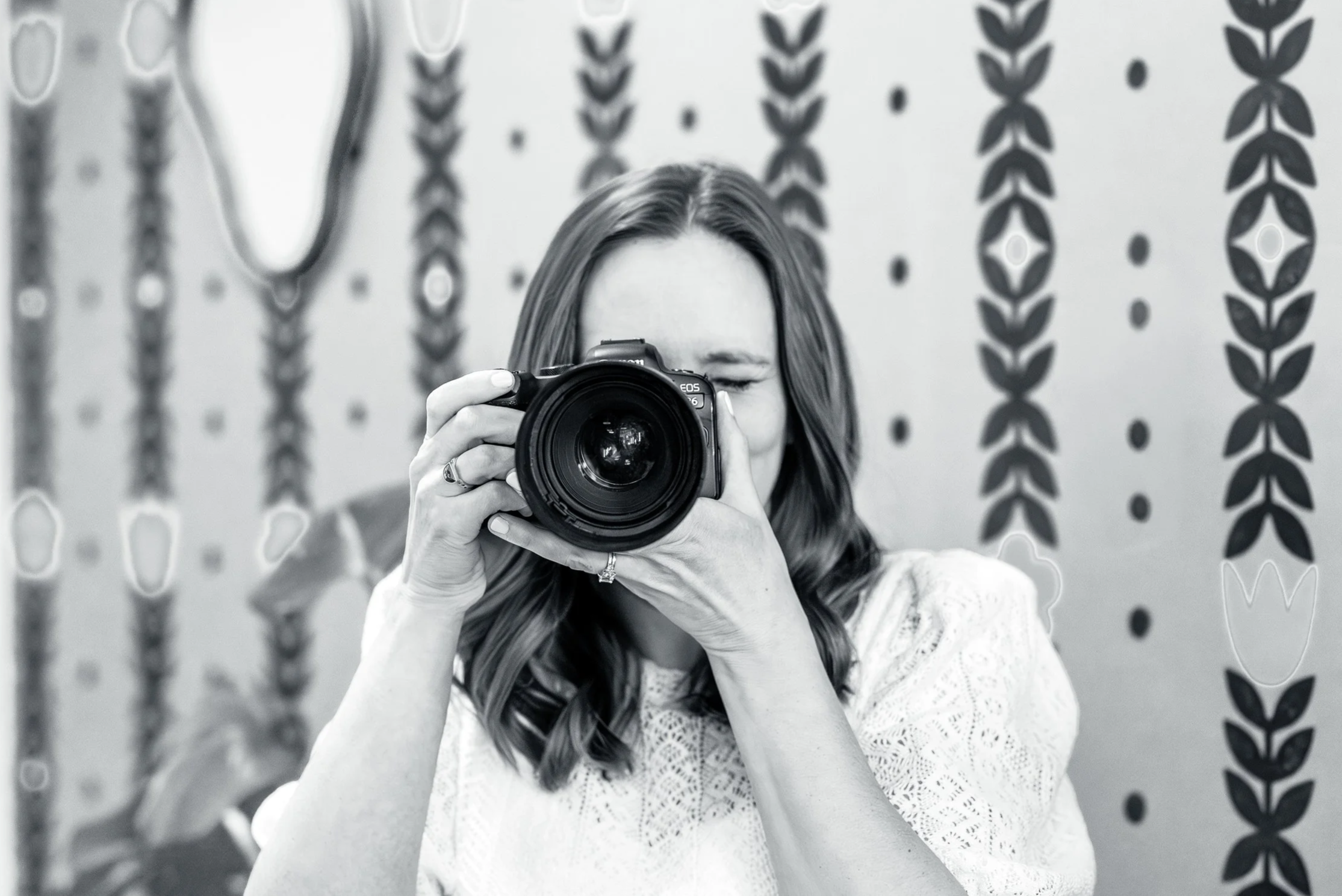 Melissa holding her camera