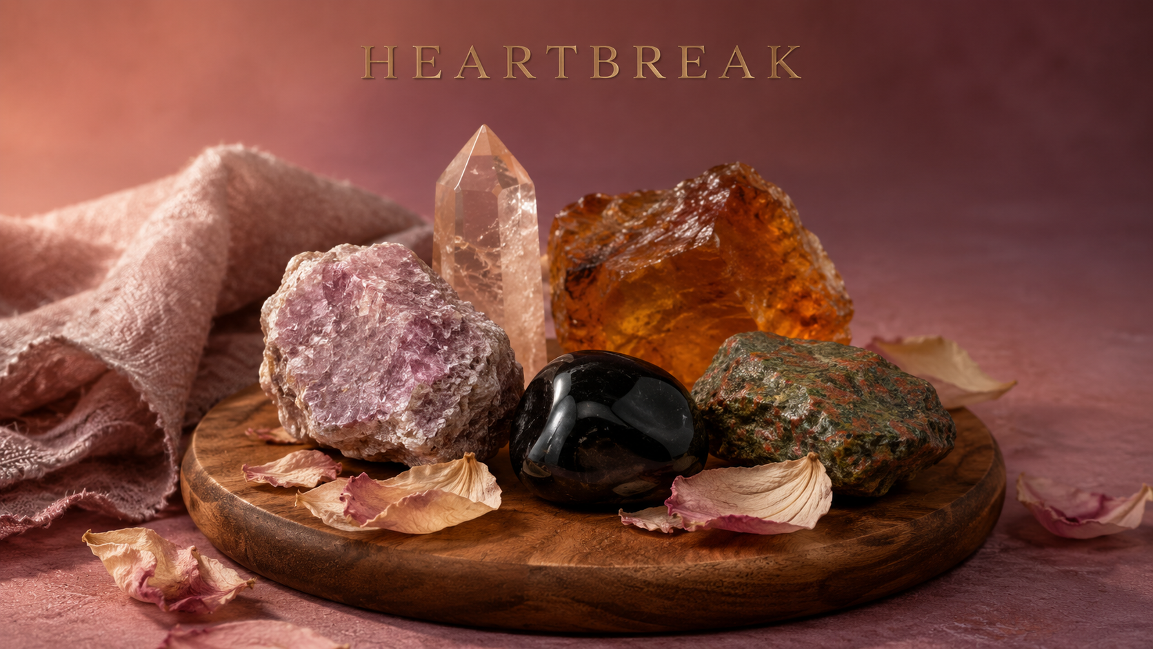 Crystals Believed to help with Heartbreak