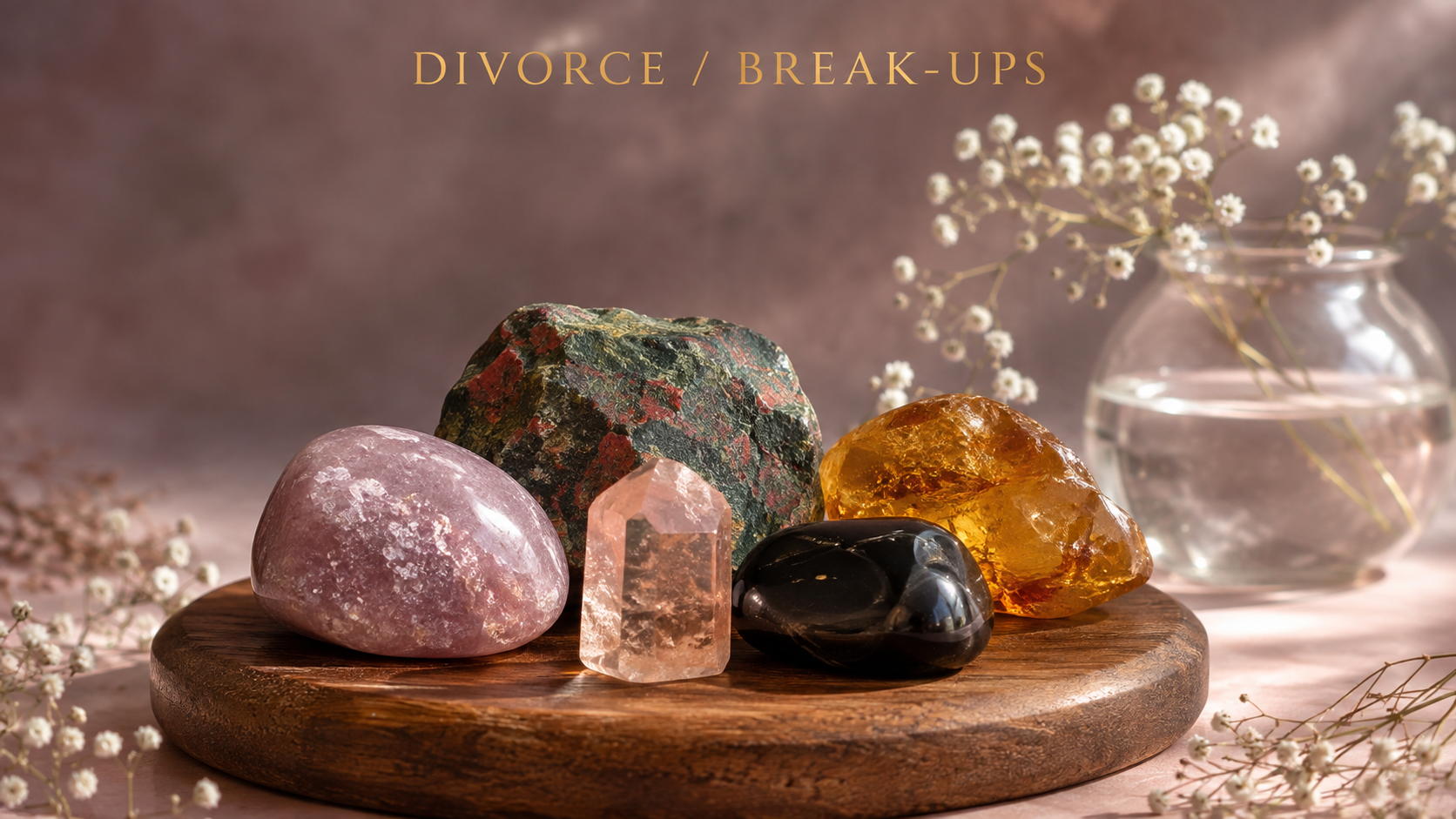 Crystals believed to help with Divorce and Break-ups