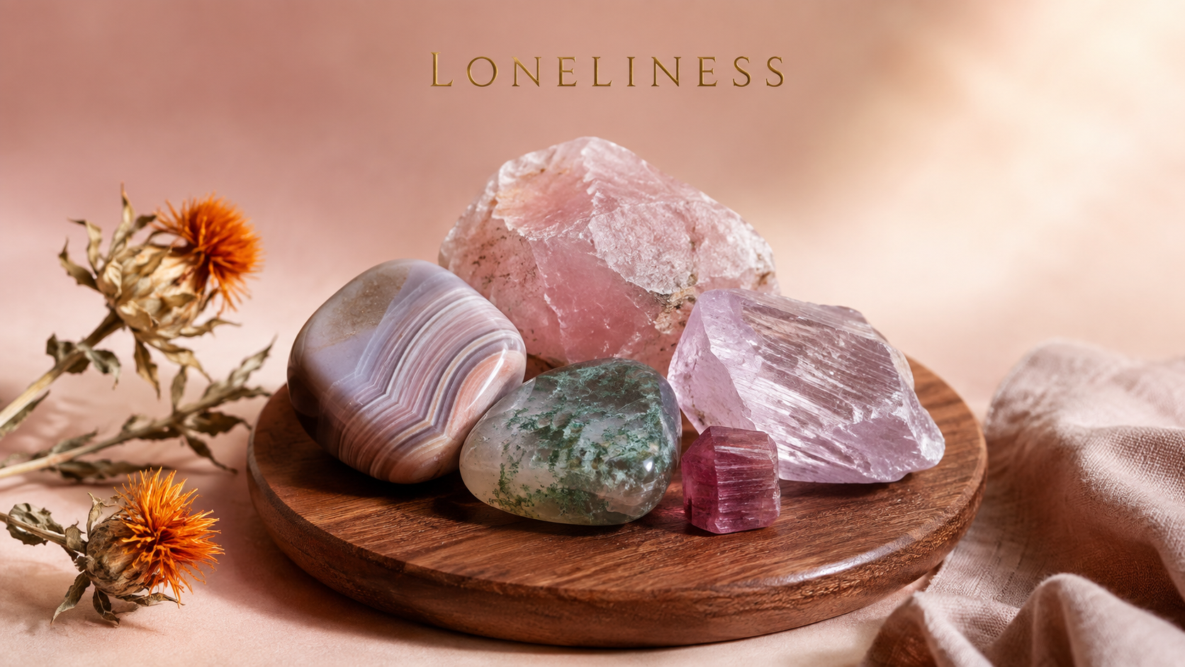 Crystals believed help with feelings of lonliness