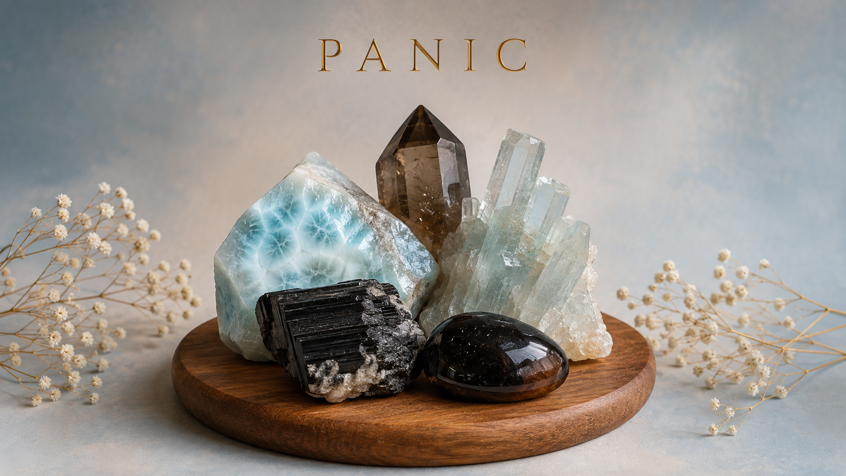 Crystals believed to help with feelings of panic and panic attacks