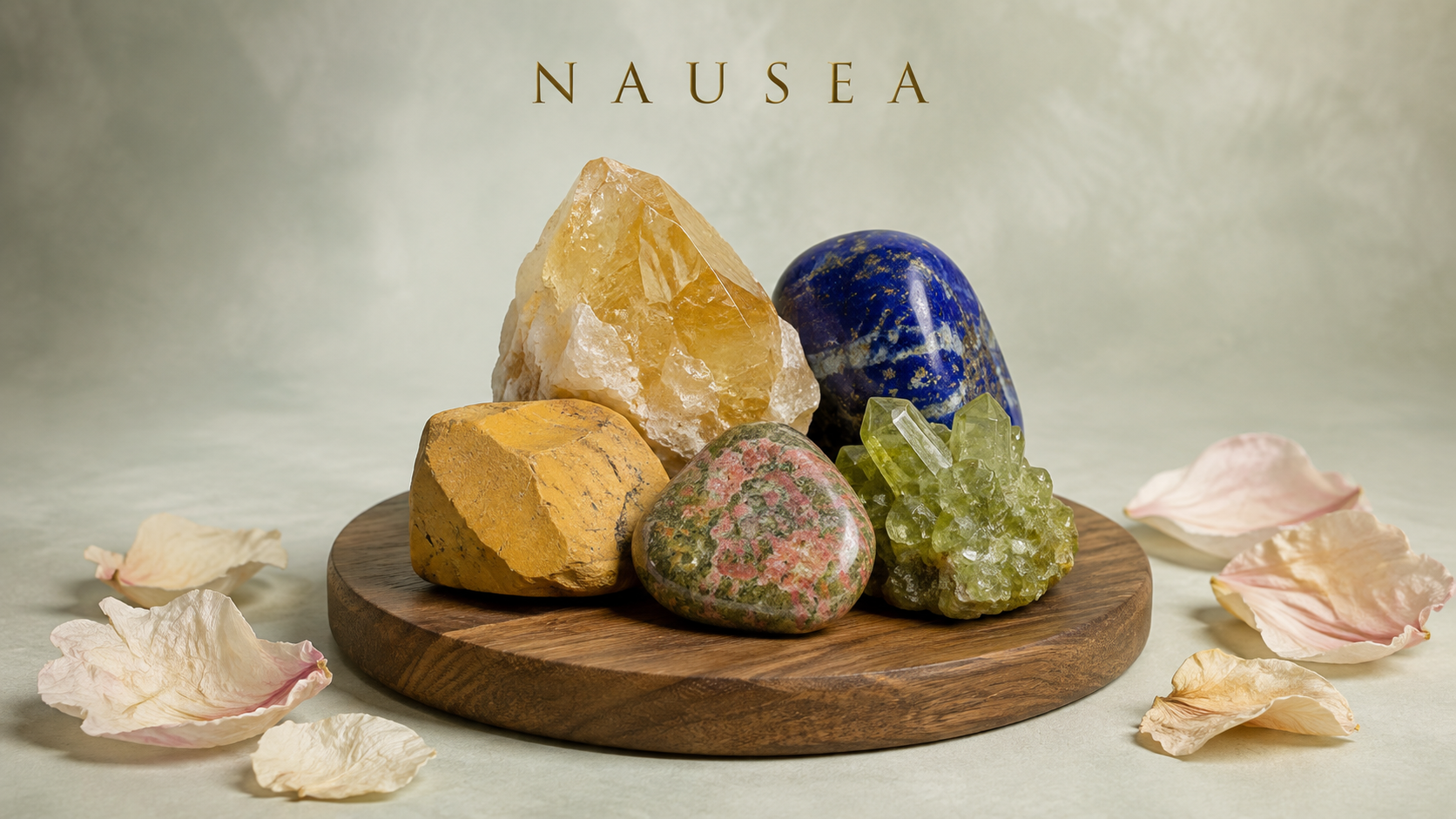 Crystals Believed to help with nausea