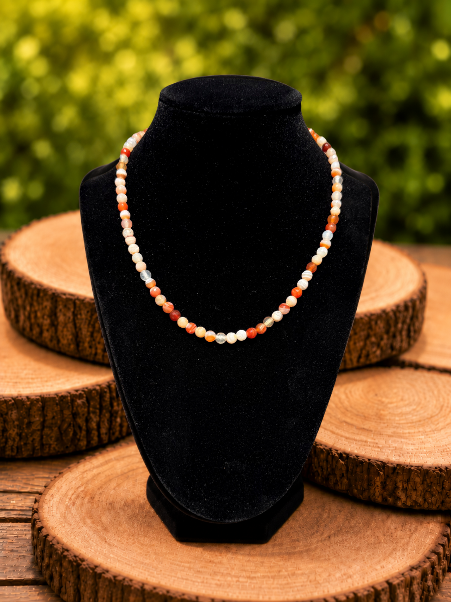 Orange Chalcedony Necklace