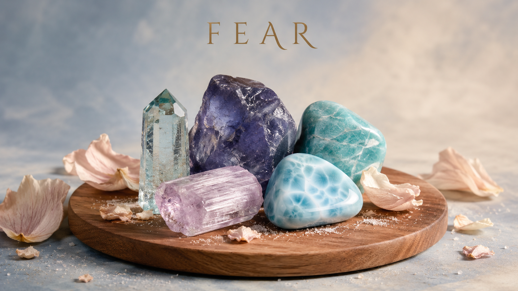 Crystals believed to help with  overcoming fear