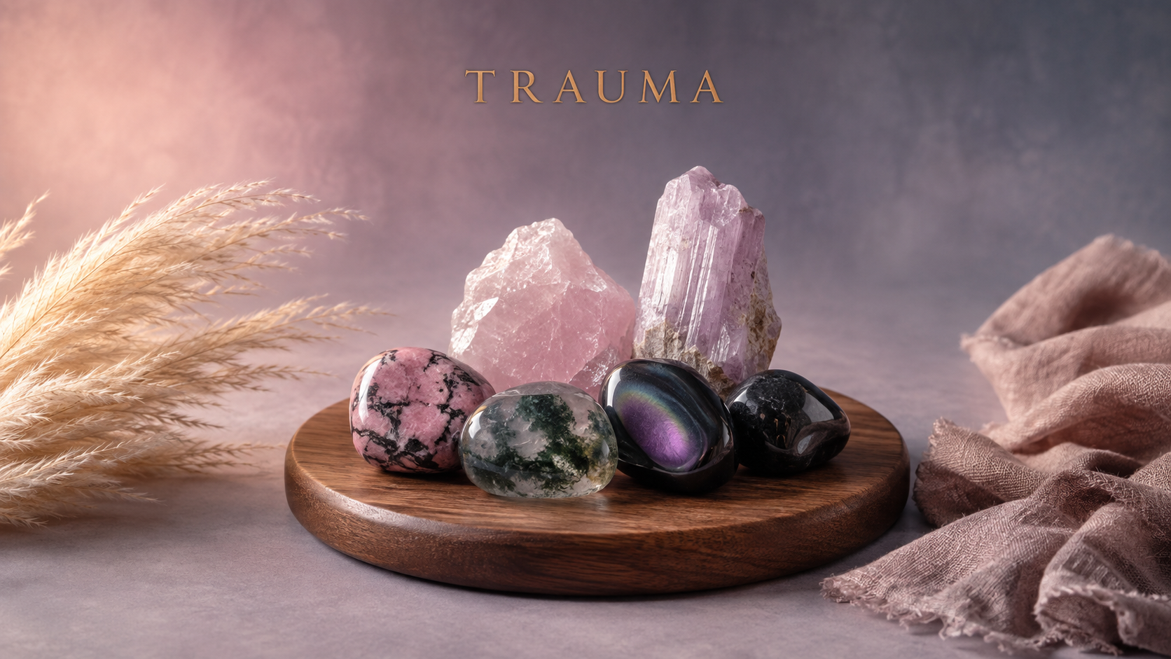 Crystals believed to help you process trauma