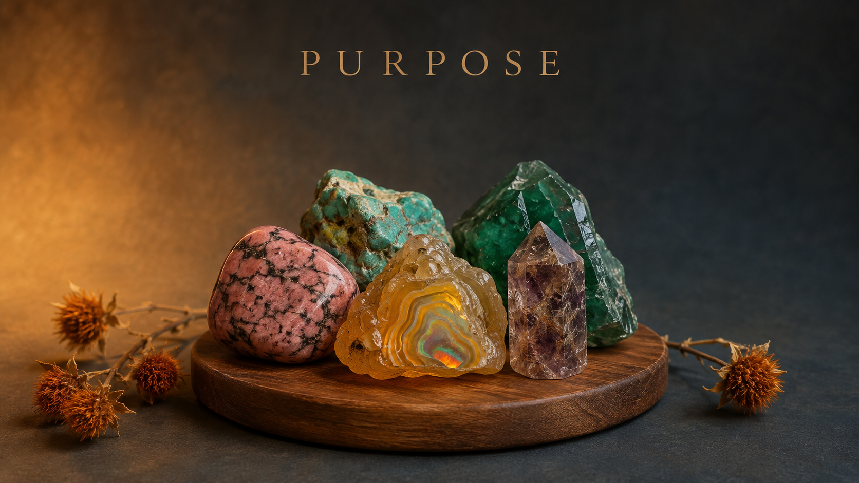 Crystals believed to support living a life of purpose on purpose